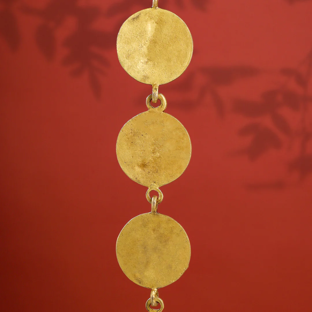 Brass Ashtalakshmi Hanging Bell (16 Inch) (40 Inch) - Image 3