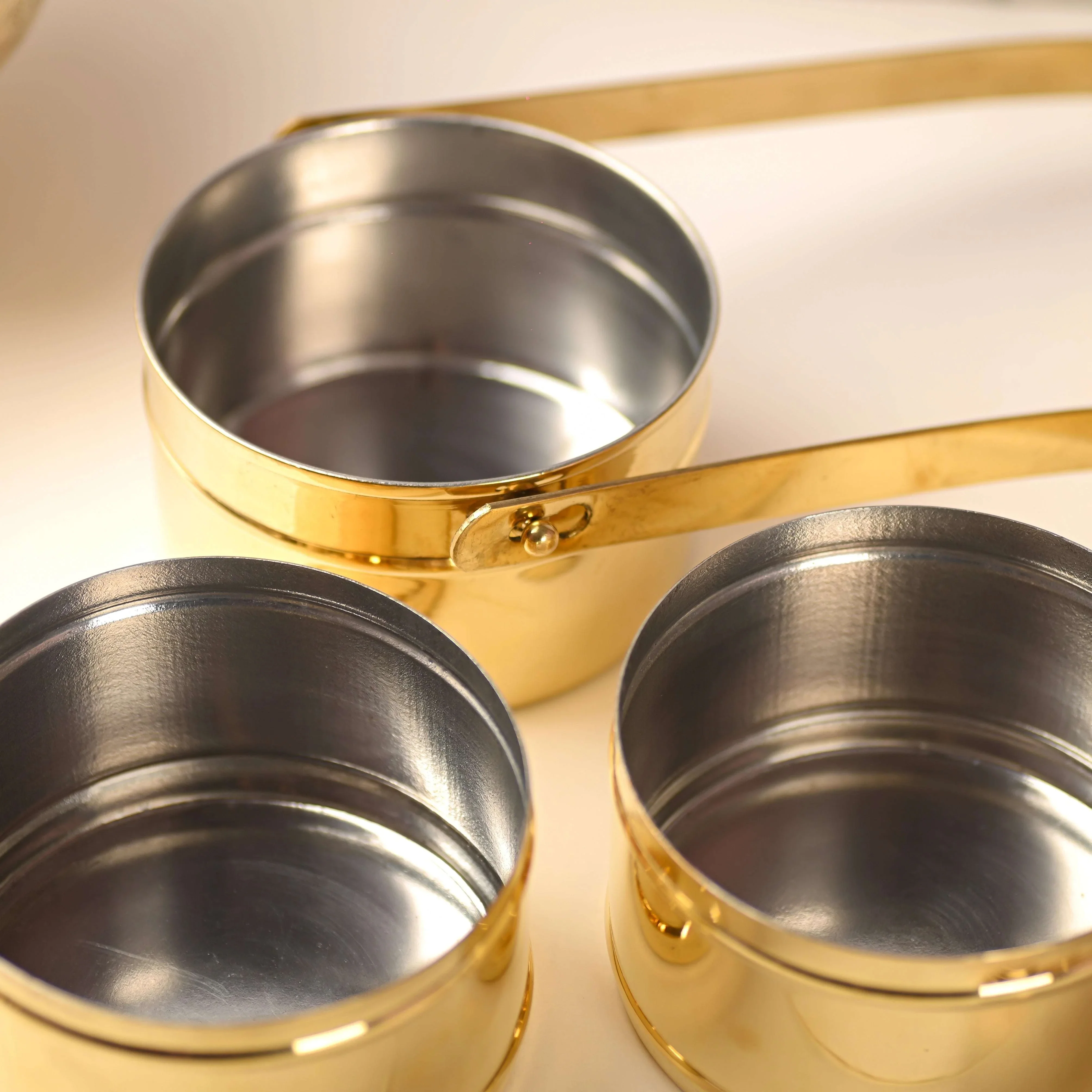 Brass 4-Tier Lunch Box/Tiffin Box (15.5 Inch) - Image 6