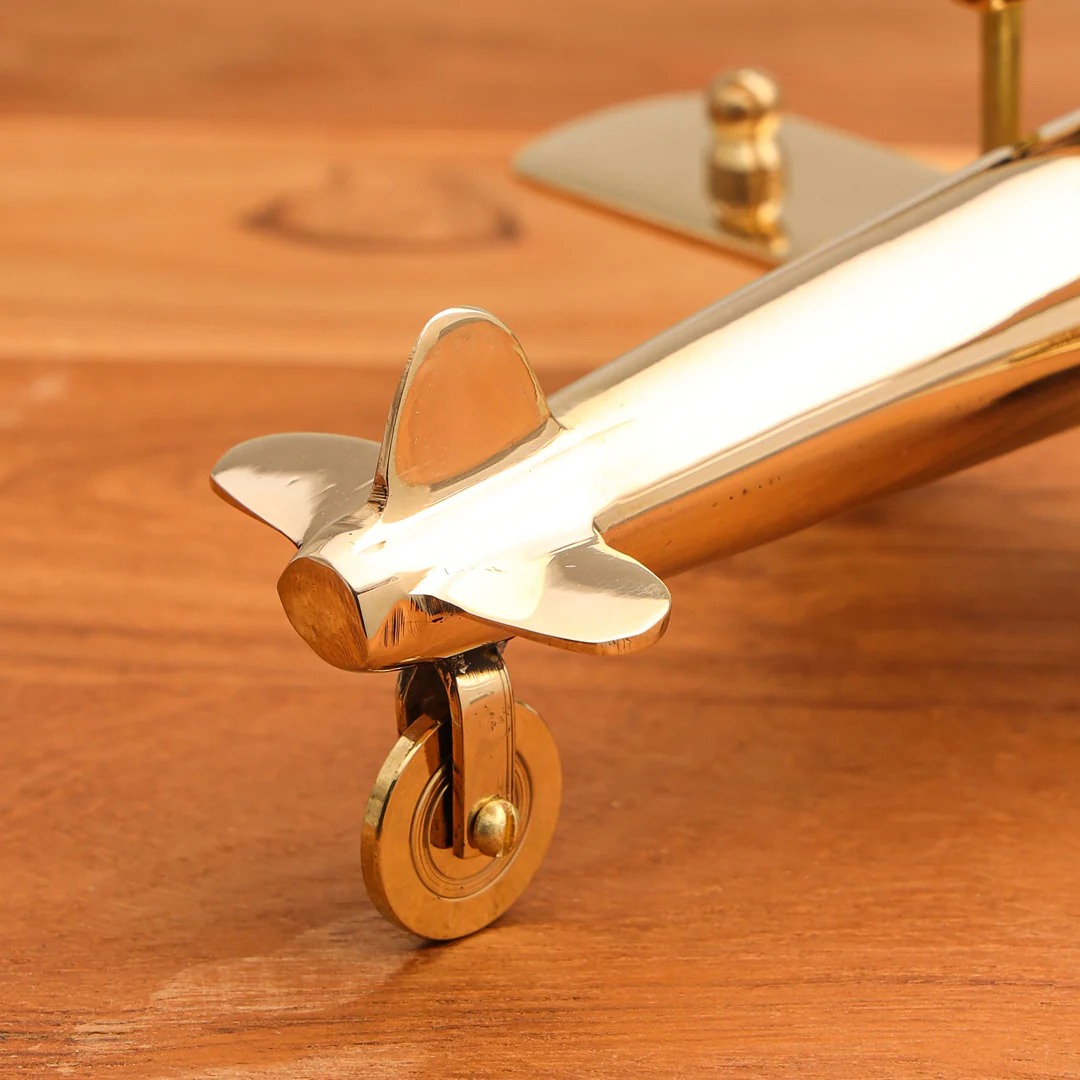 Brass Aeroplane Miniature (3 Inch) - Image 7