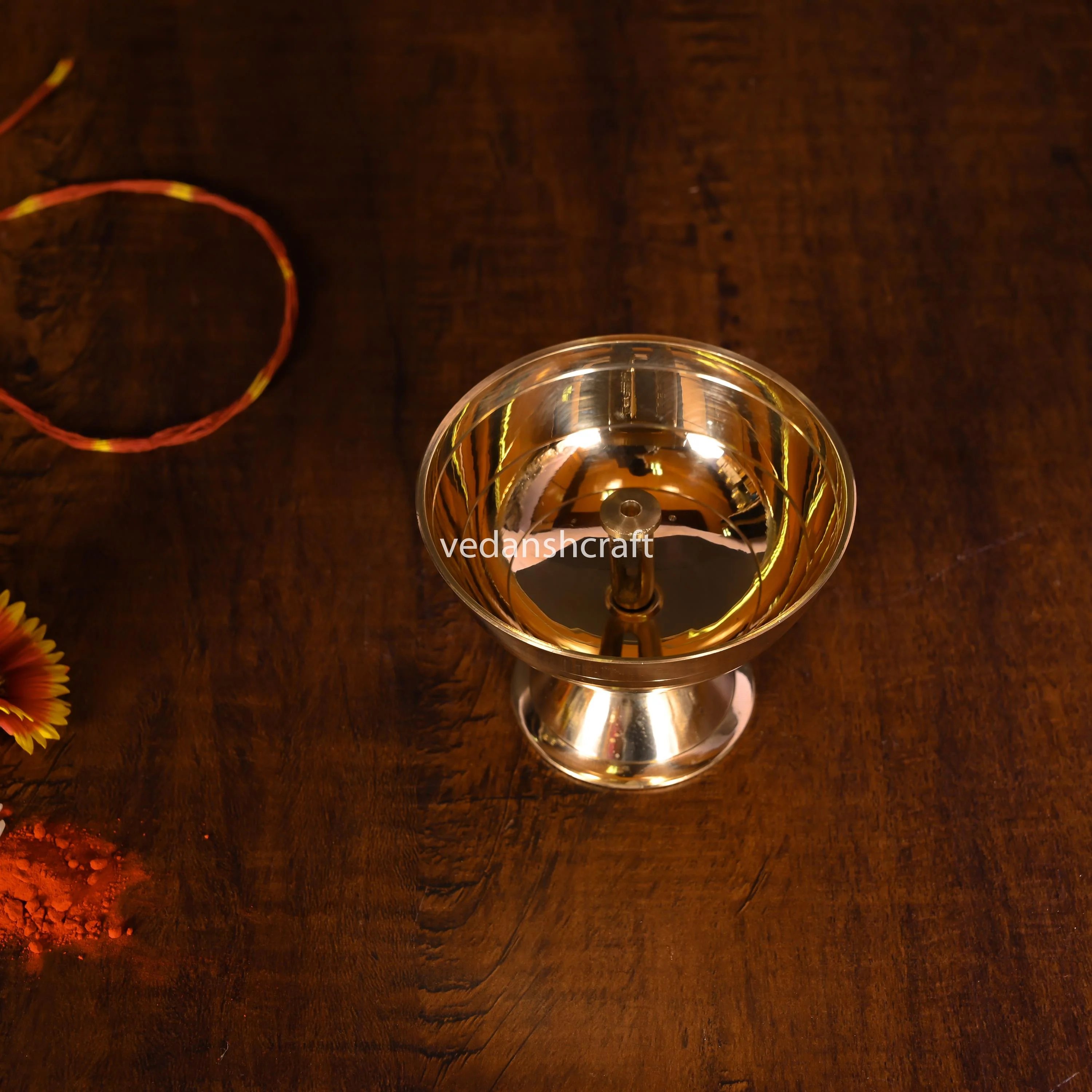 Brass Akhand Diya (2 Inch) - Image 3