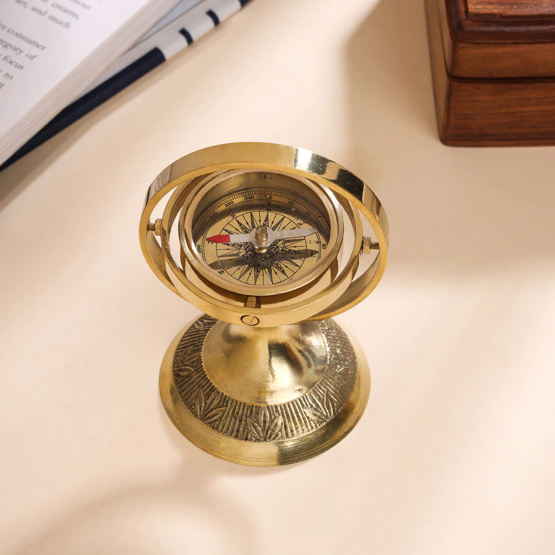 Brass Rotating Compass (4 Inch) - Image 4
