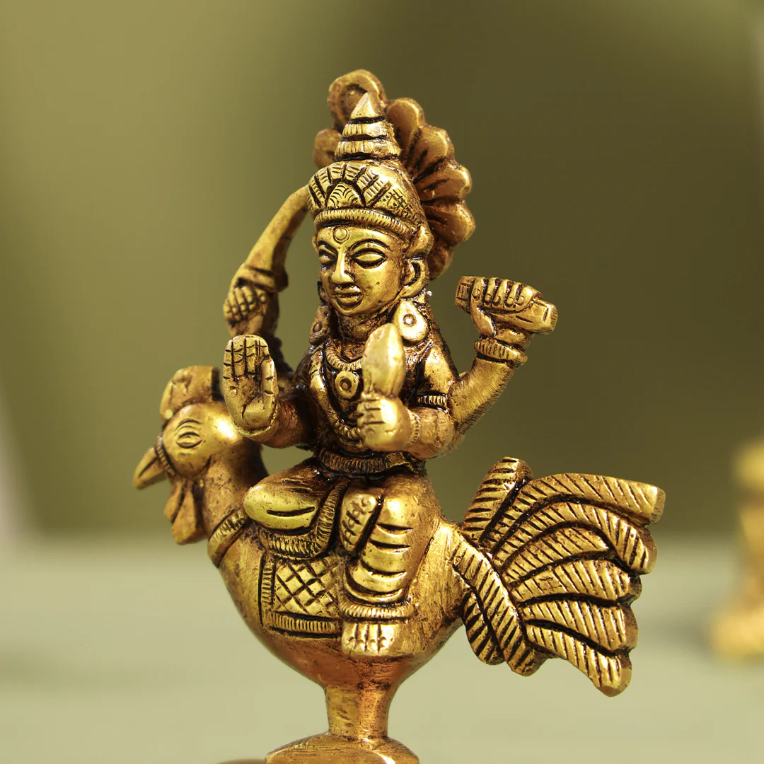 Brass Bahuchara Mata Idol (4.5 Inch) - Image 5