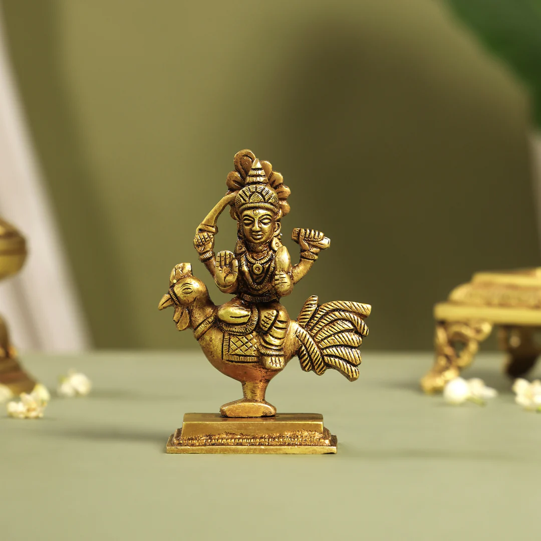 Brass Bahuchara Mata Idol (4.5 Inch) - Image 6