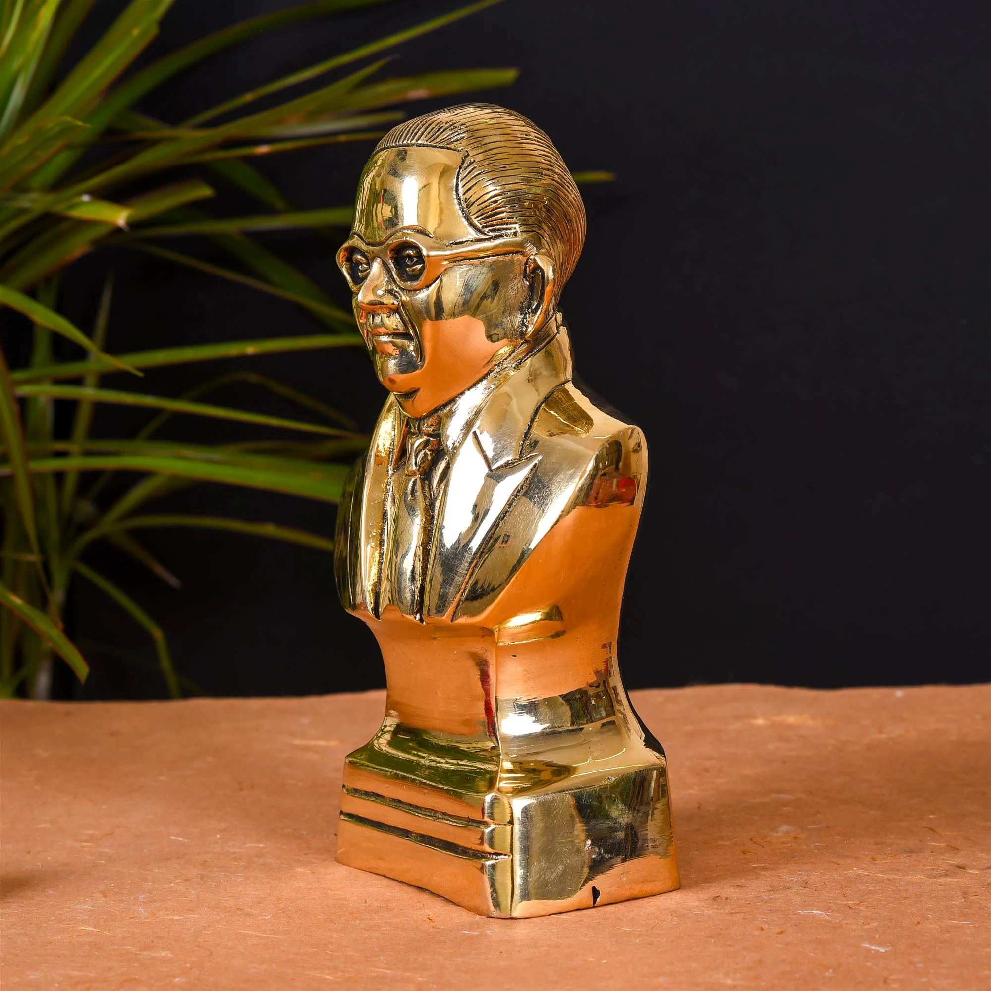 Brass Bhimrao Ambedkar Bust Statue (8 Inch) - Image 2