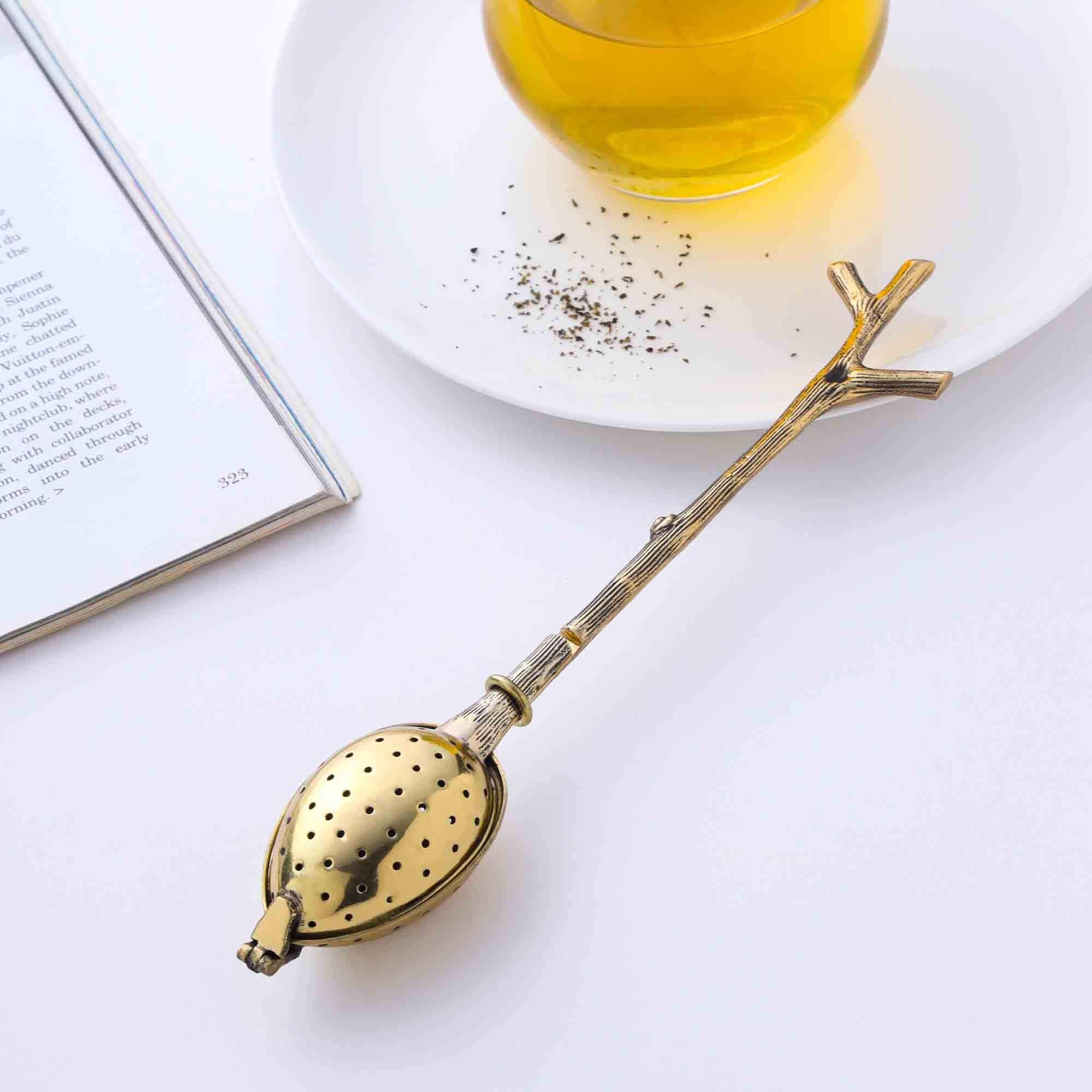 Brass Branch Handle Tea Infuser (8 Inch) - Image 3