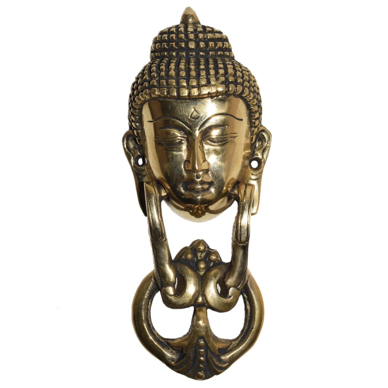 Brass Buddha Door Knocker (8 Inch) - Image 3