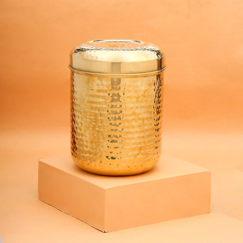 Brass Container With Lid - Image 3