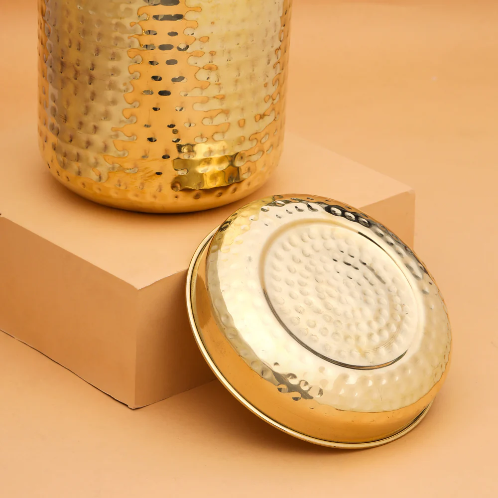Brass Container With Lid - Image 5
