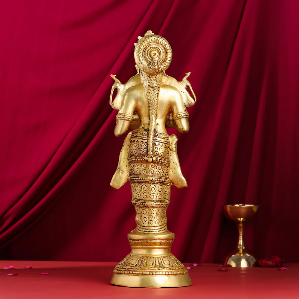 Brass Standing Deep Lakshmi Statue (22 Inch) - Image 3