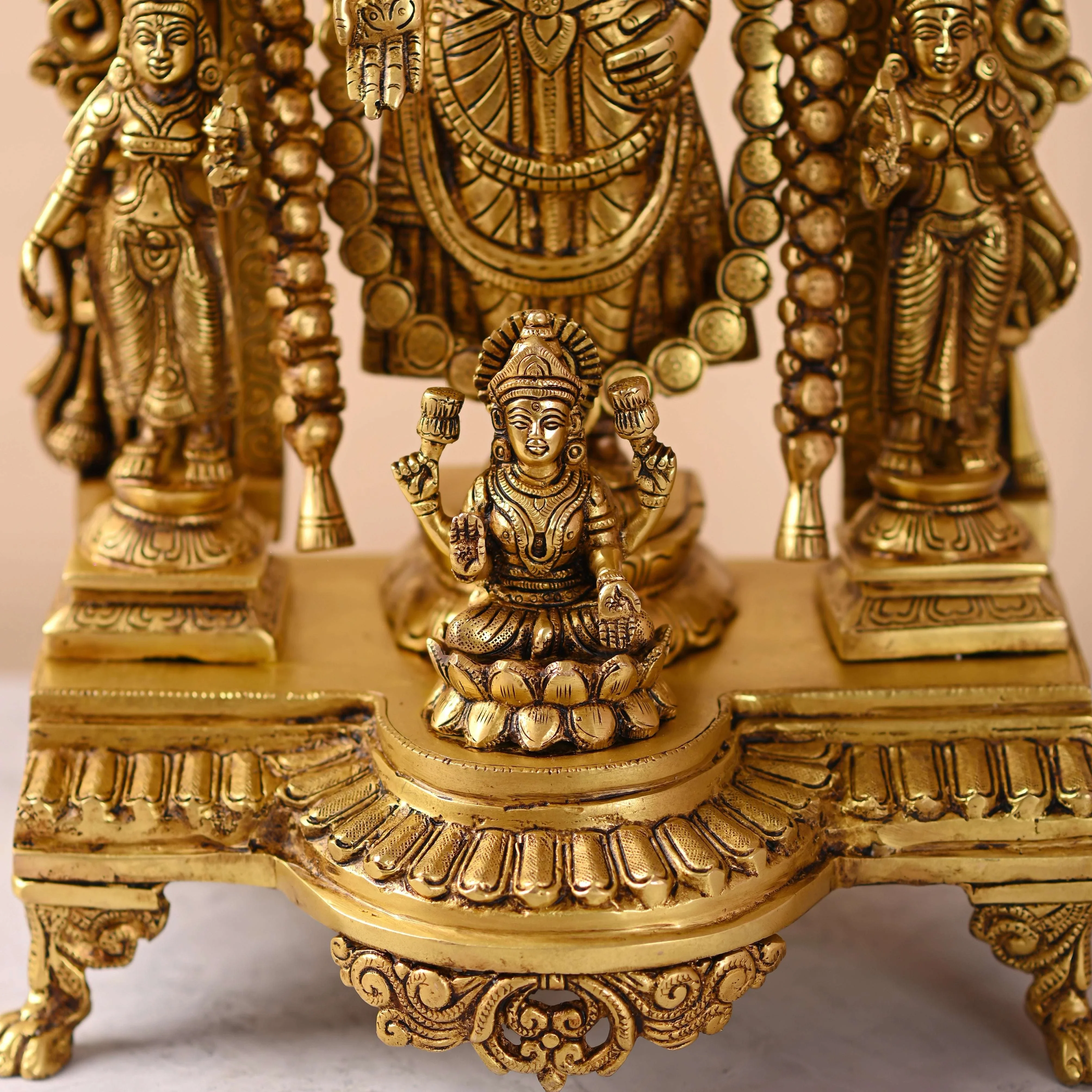 Brass Frame Tirupati Balaji/Venkateshwar Idol (23 Inch) - Image 3