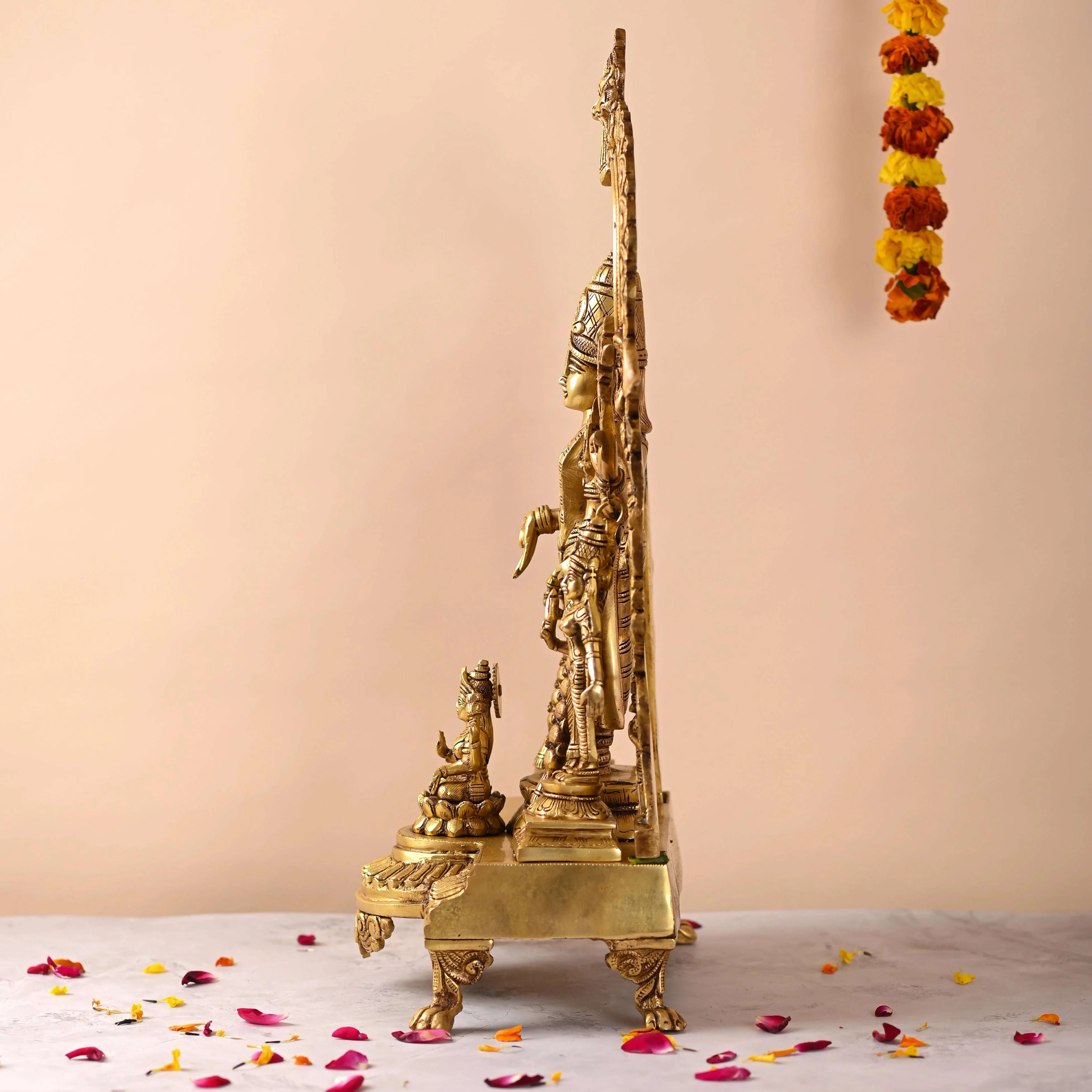 Brass Frame Tirupati Balaji/Venkateshwar Idol (23 Inch) - Image 5