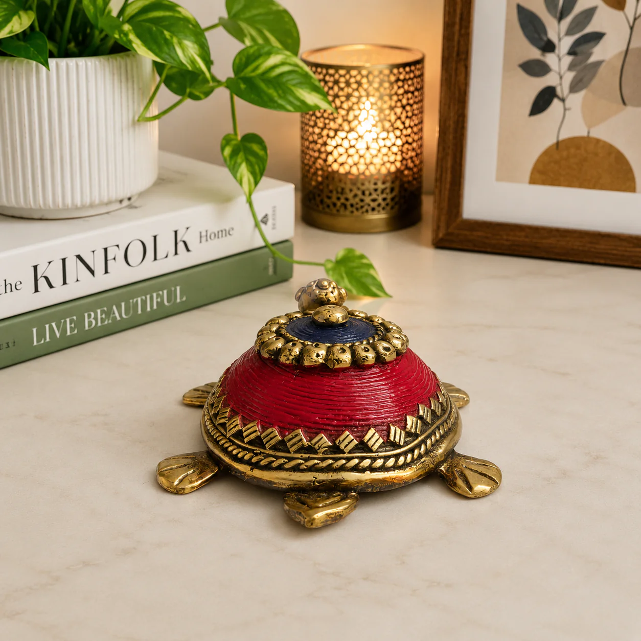 Brass Dhokra Tortoise Vastu/Feng Shui - Image 5