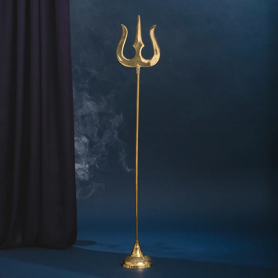 Brass Divine Trishul (30 Inch) - Image 2