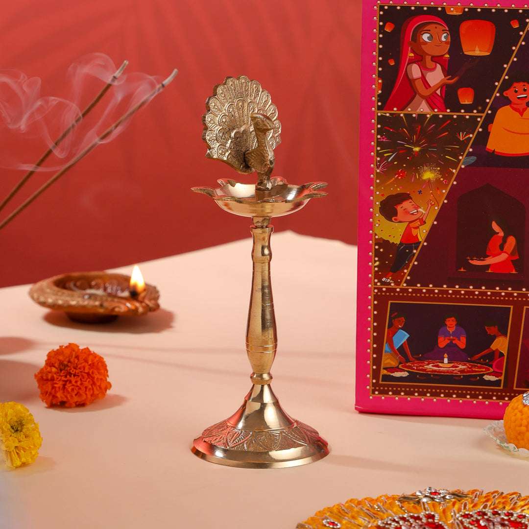 Brass Peacock Samai Festive Gift Hamper - Image 3