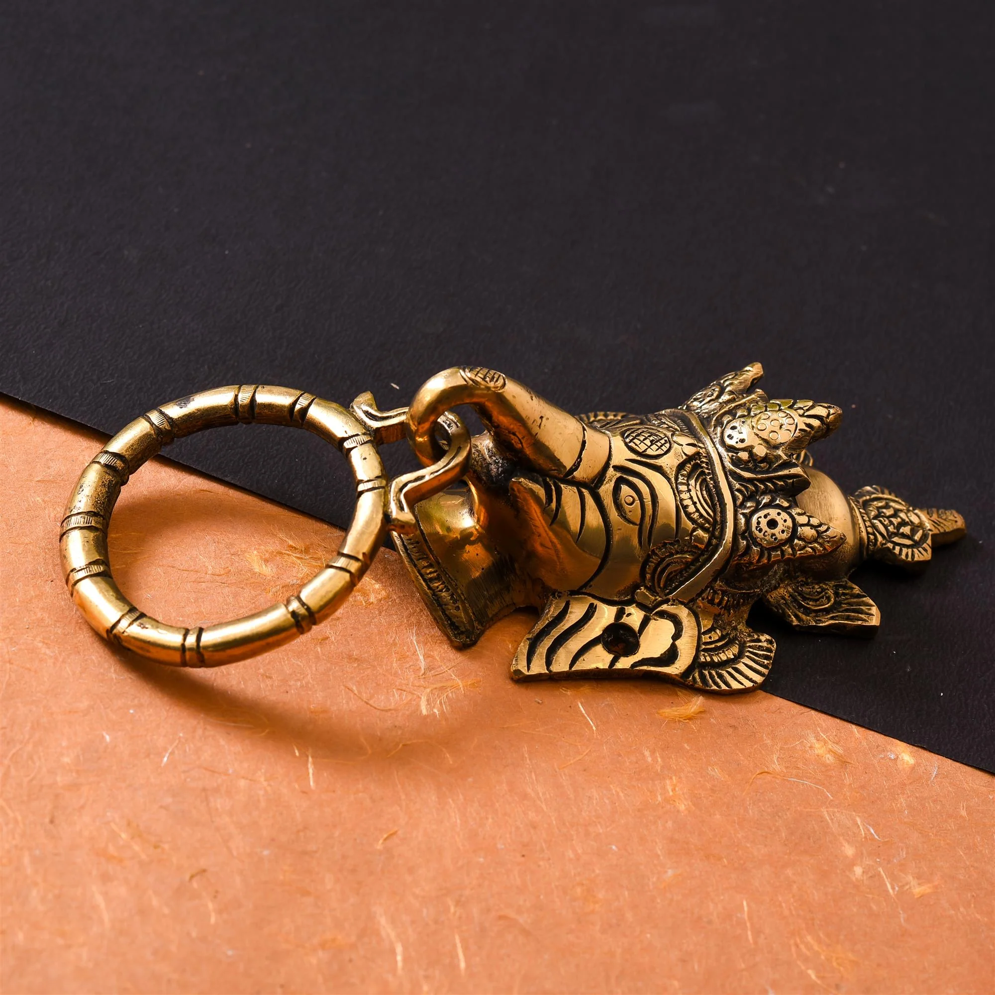 Brass Ganesha Door Knocker (6.2 Inch) - Image 3