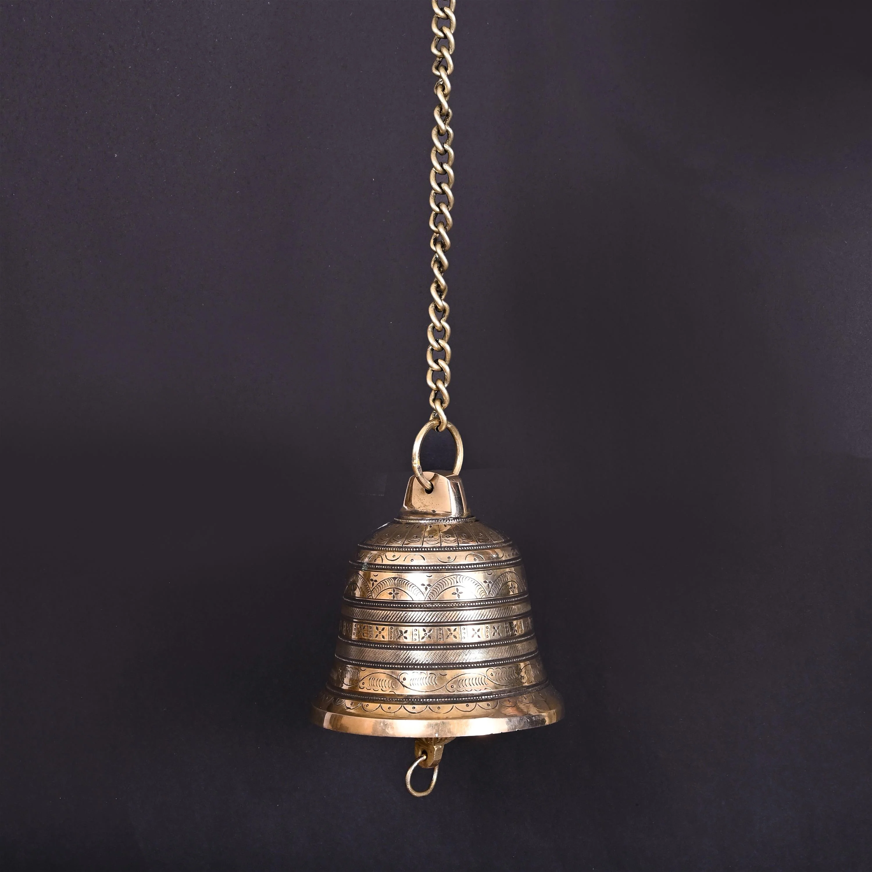 Brass Wall Hanging Temple Bell (26 Inch) - Image 3