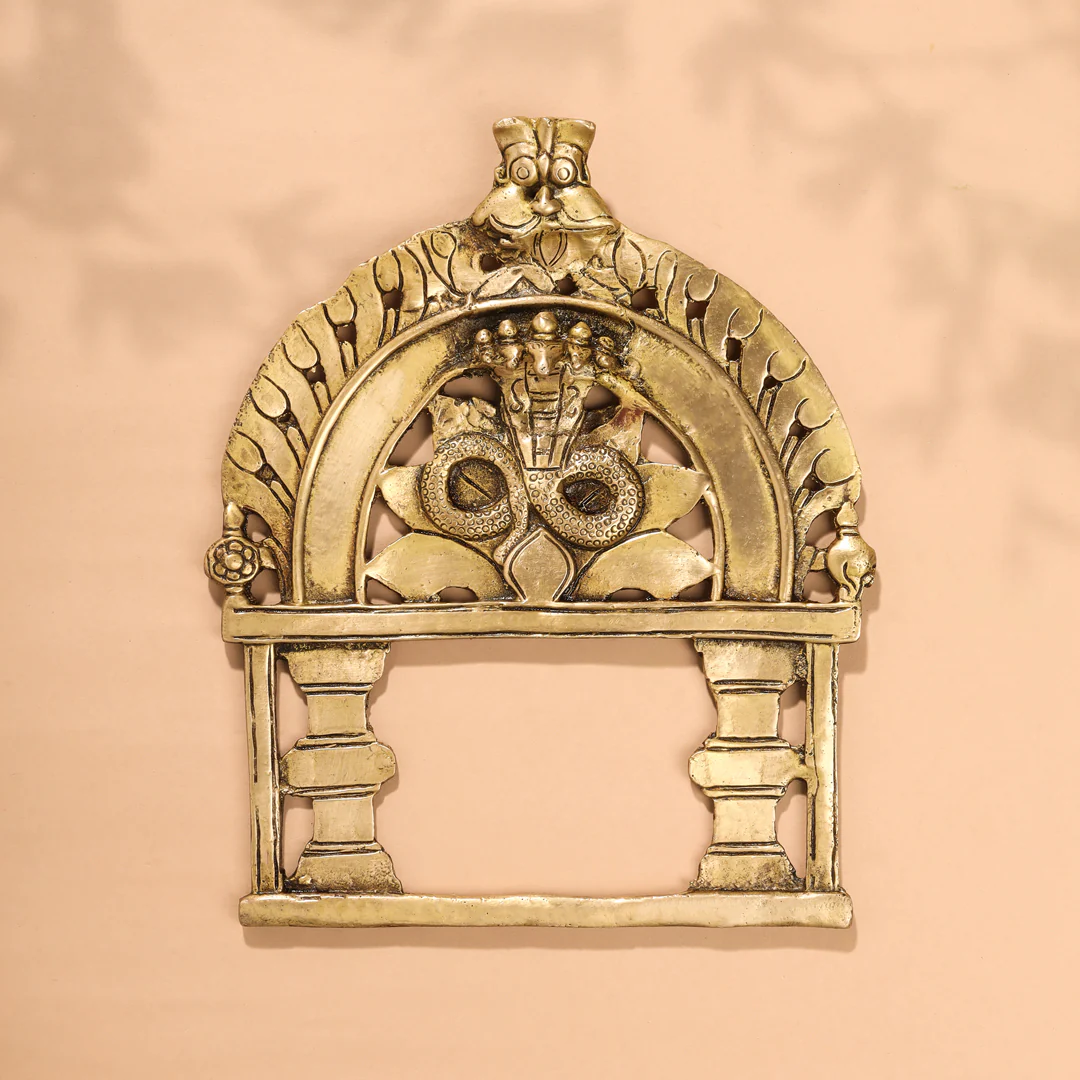 Brass Handcarved Prabhavali Frame - Image 2