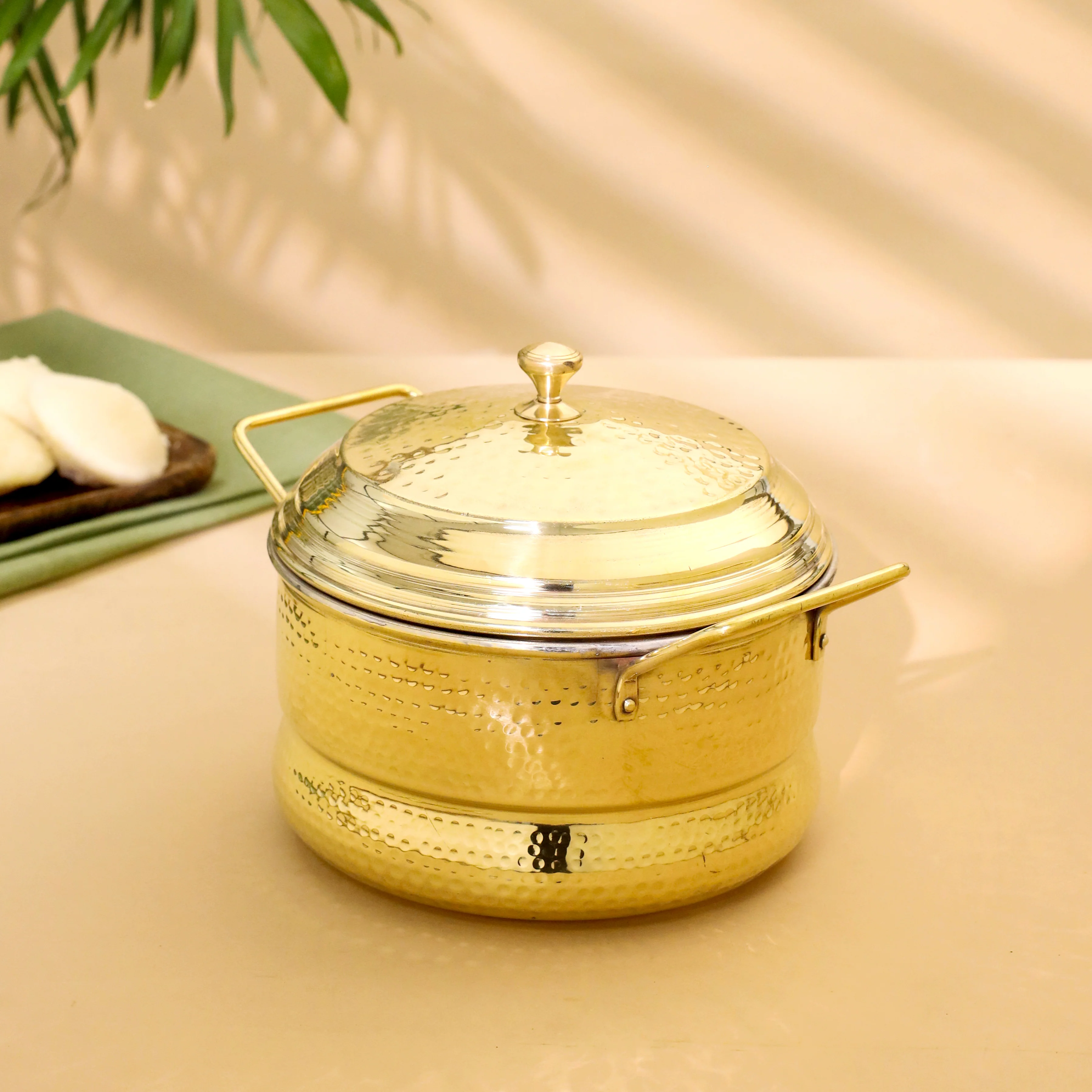 Brass Idli Cooker/Maker 16 Pits (4 Plates) (8 Inch) - Image 4
