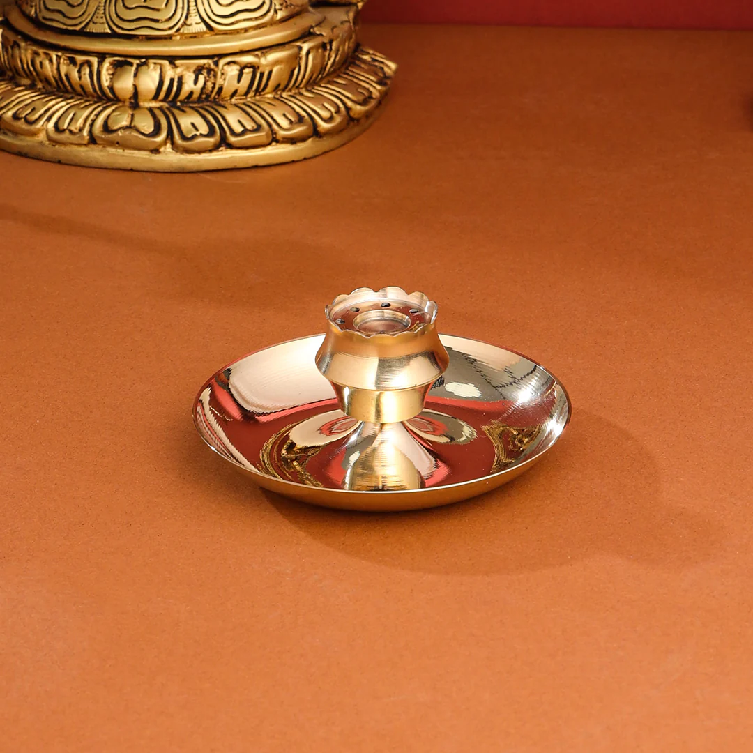 Brass Incense Holder/Agardan (3.2 Inch) - Image 3