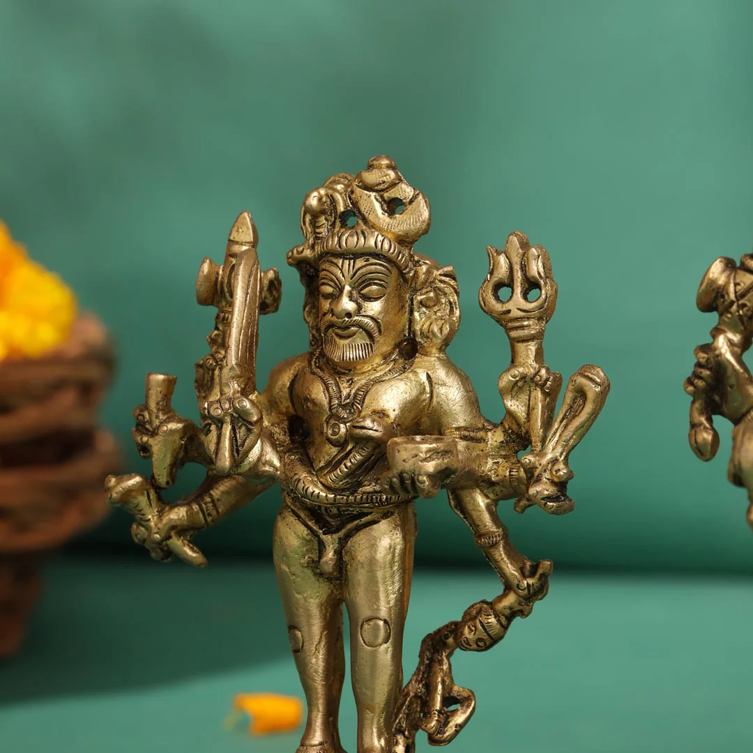 Brass Kal Bhairav Idol - Image 10