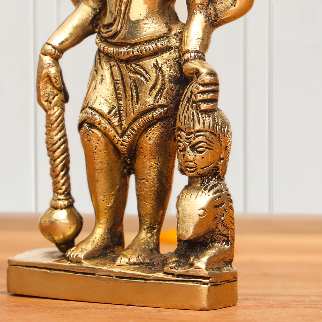 Brass Kal Bhairav Idol (5 Inch) - Image 3