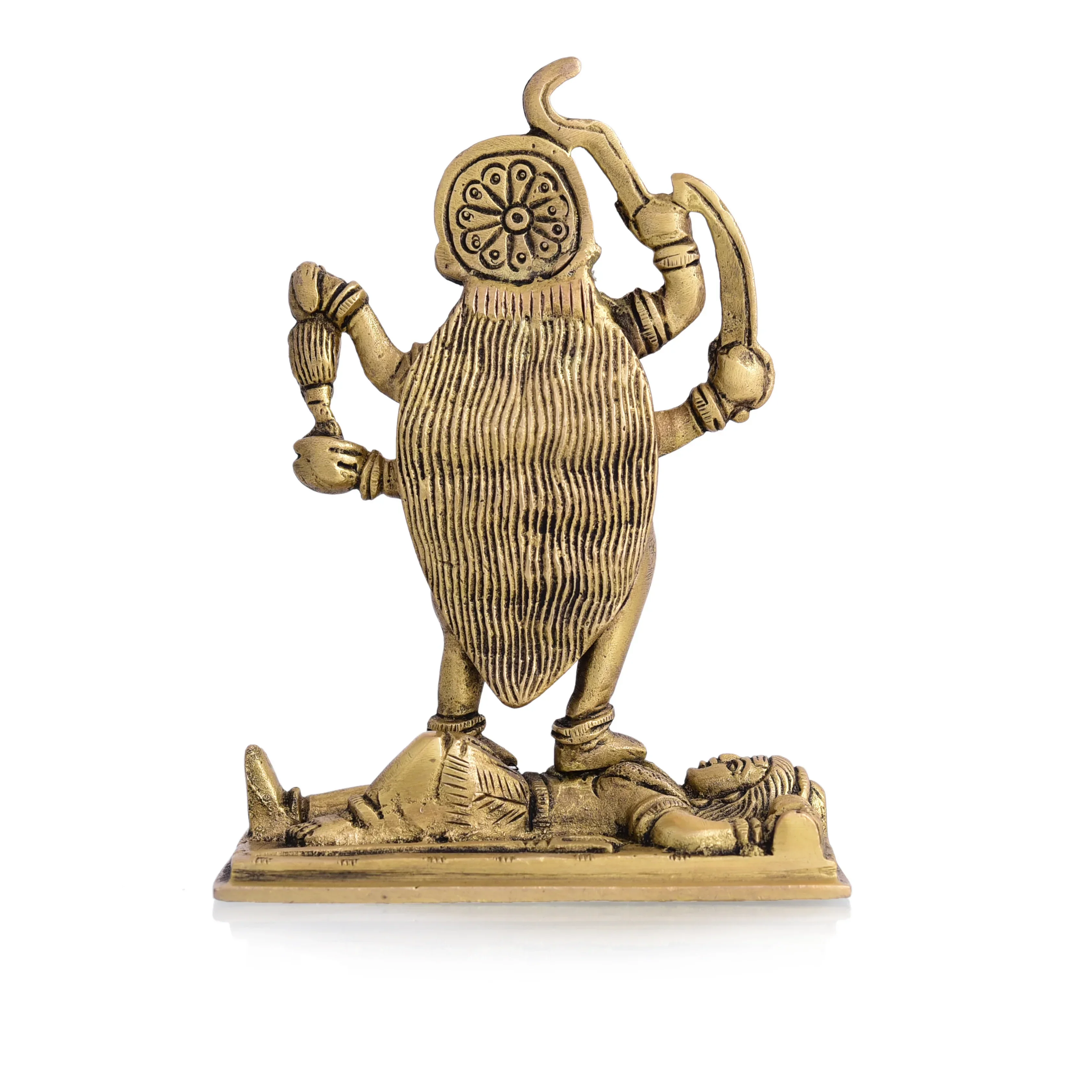 Brass Standing Kali Maa Idol - Image 5
