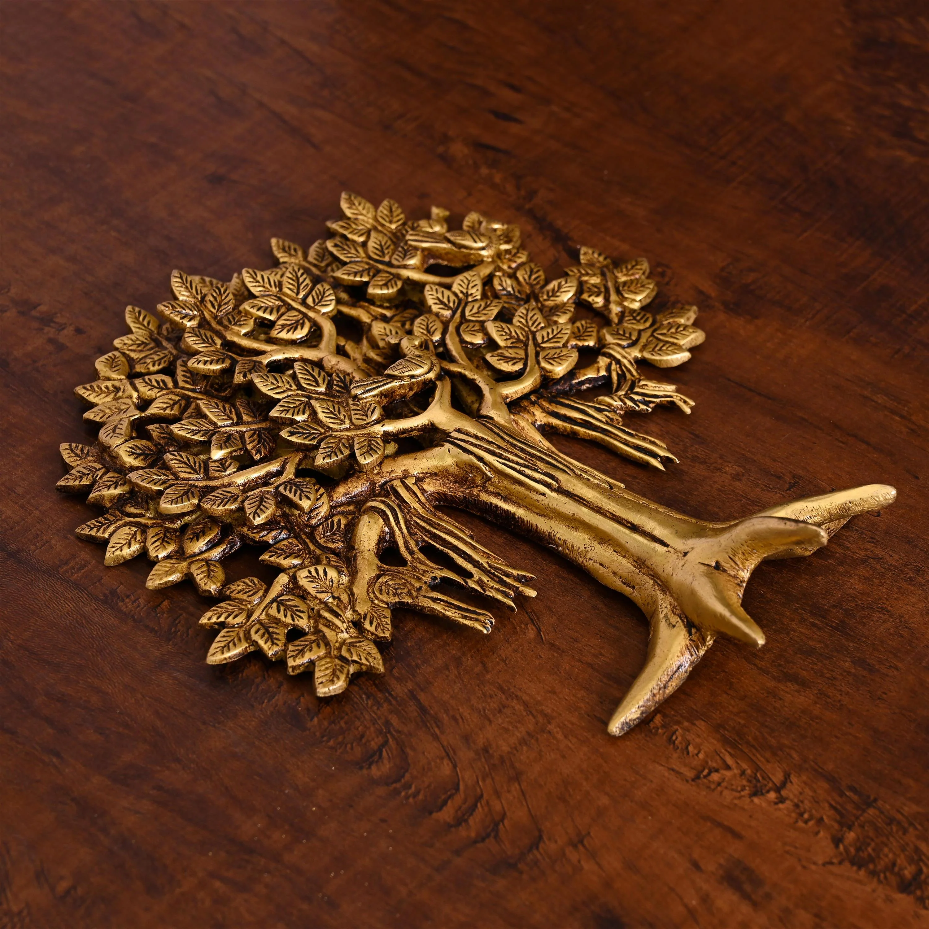 Brass Kalpvriksha Wall Hanging (9.5 Inch) - Image 3