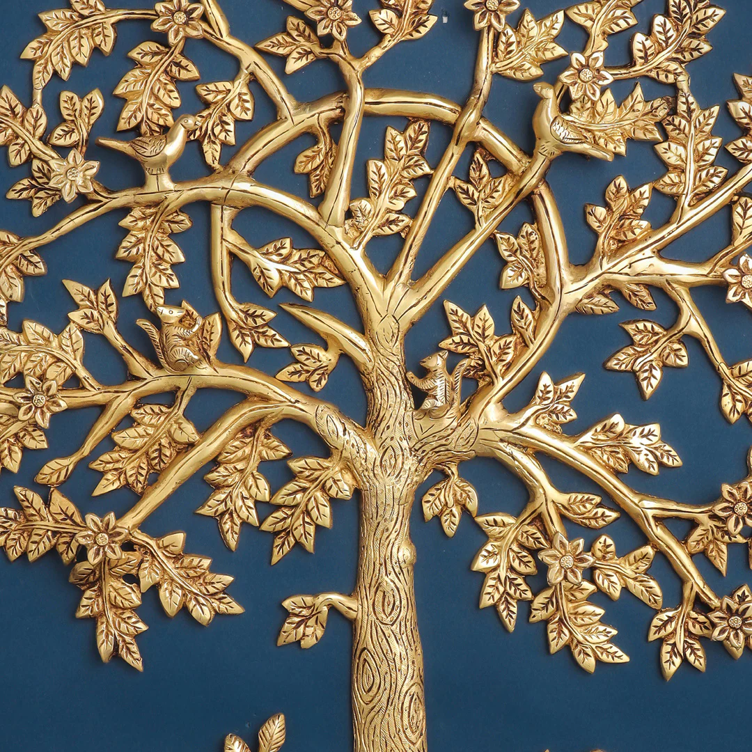 Brass Kalpvriksha Wall Hanging - Image 3