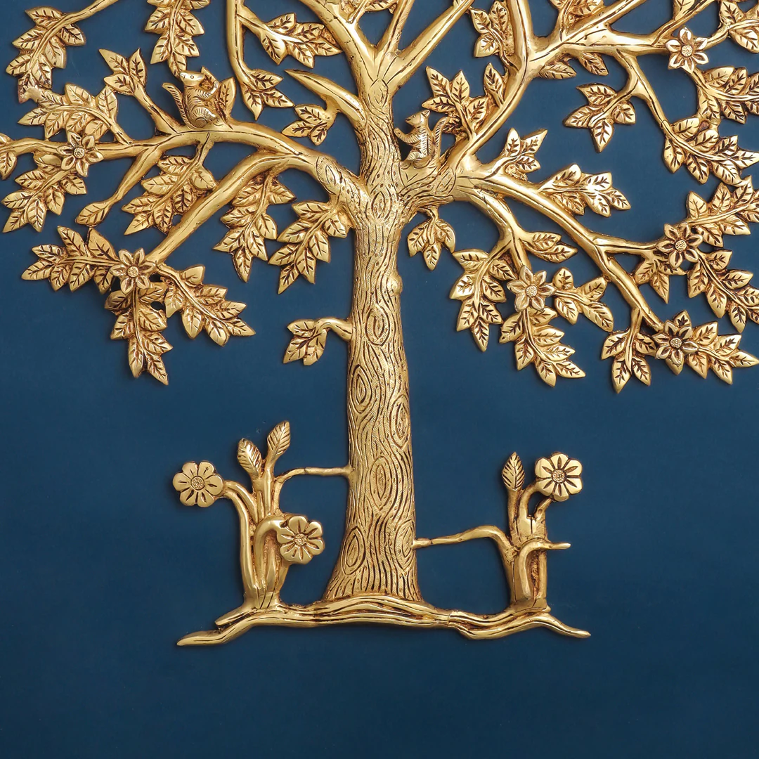 Brass Kalpvriksha Wall Hanging - Image 4