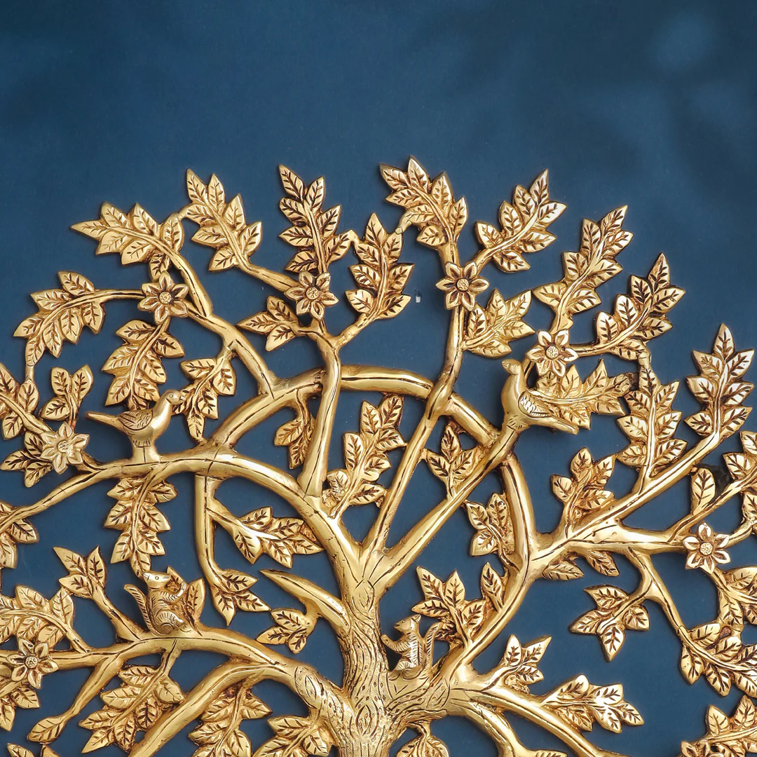 Brass Kalpvriksha Wall Hanging - Image 5