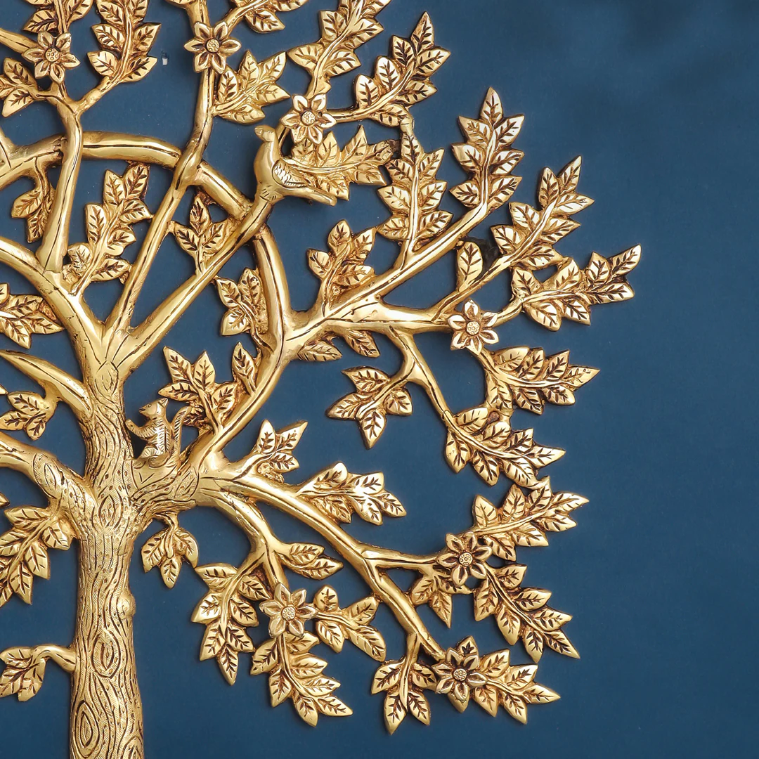 Brass Kalpvriksha Wall Hanging - Image 6
