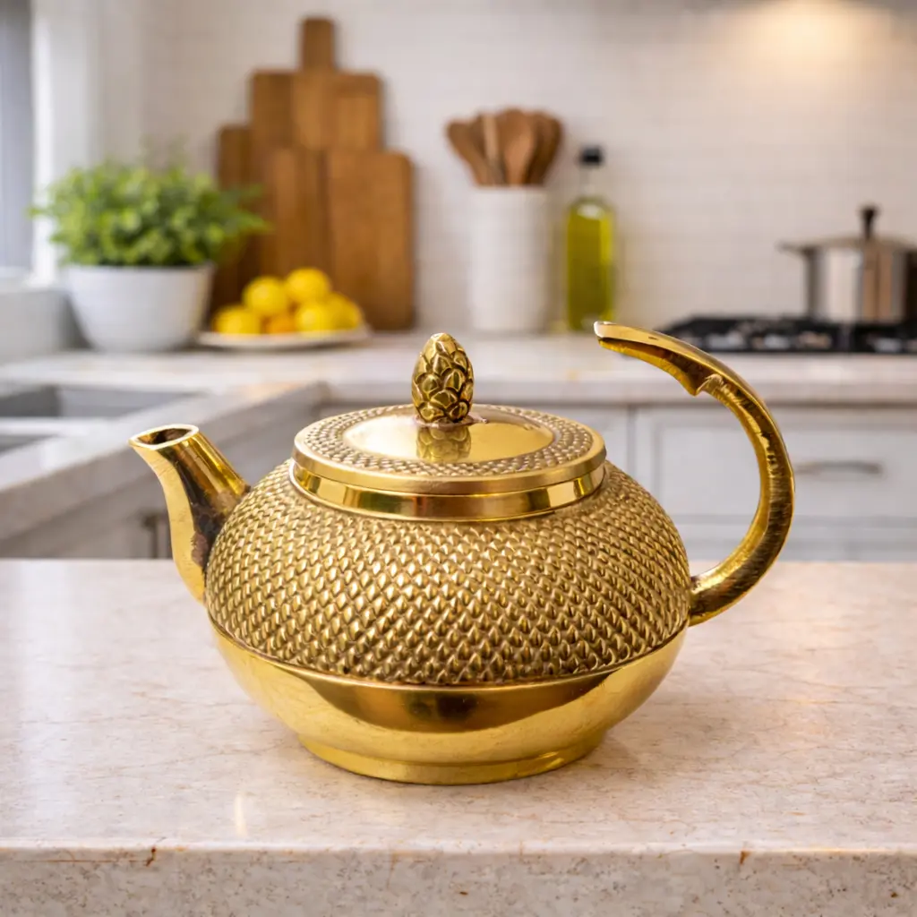 Brass Tea Pot/Kettle - Image 10