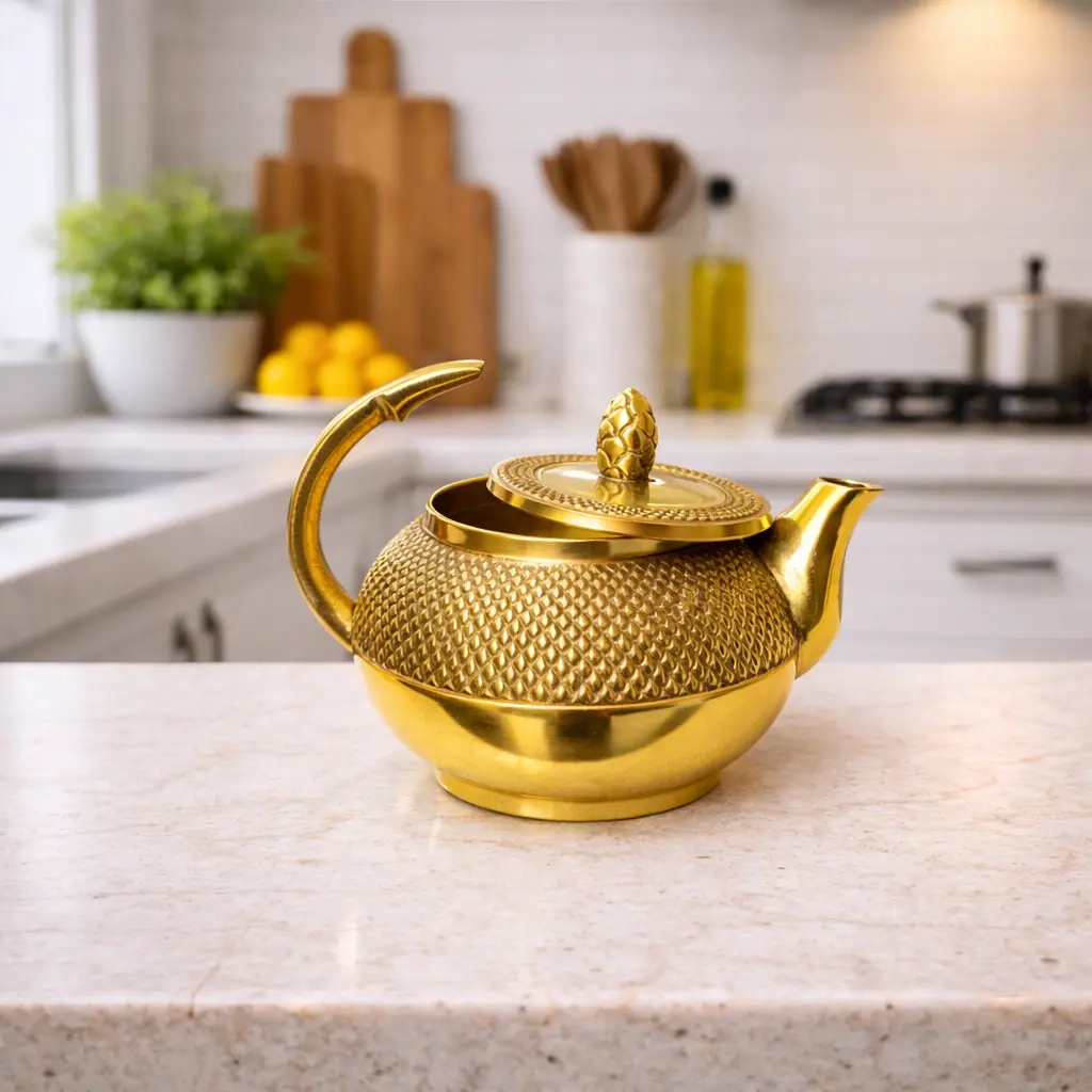 Brass Tea Pot/Kettle - Image 7