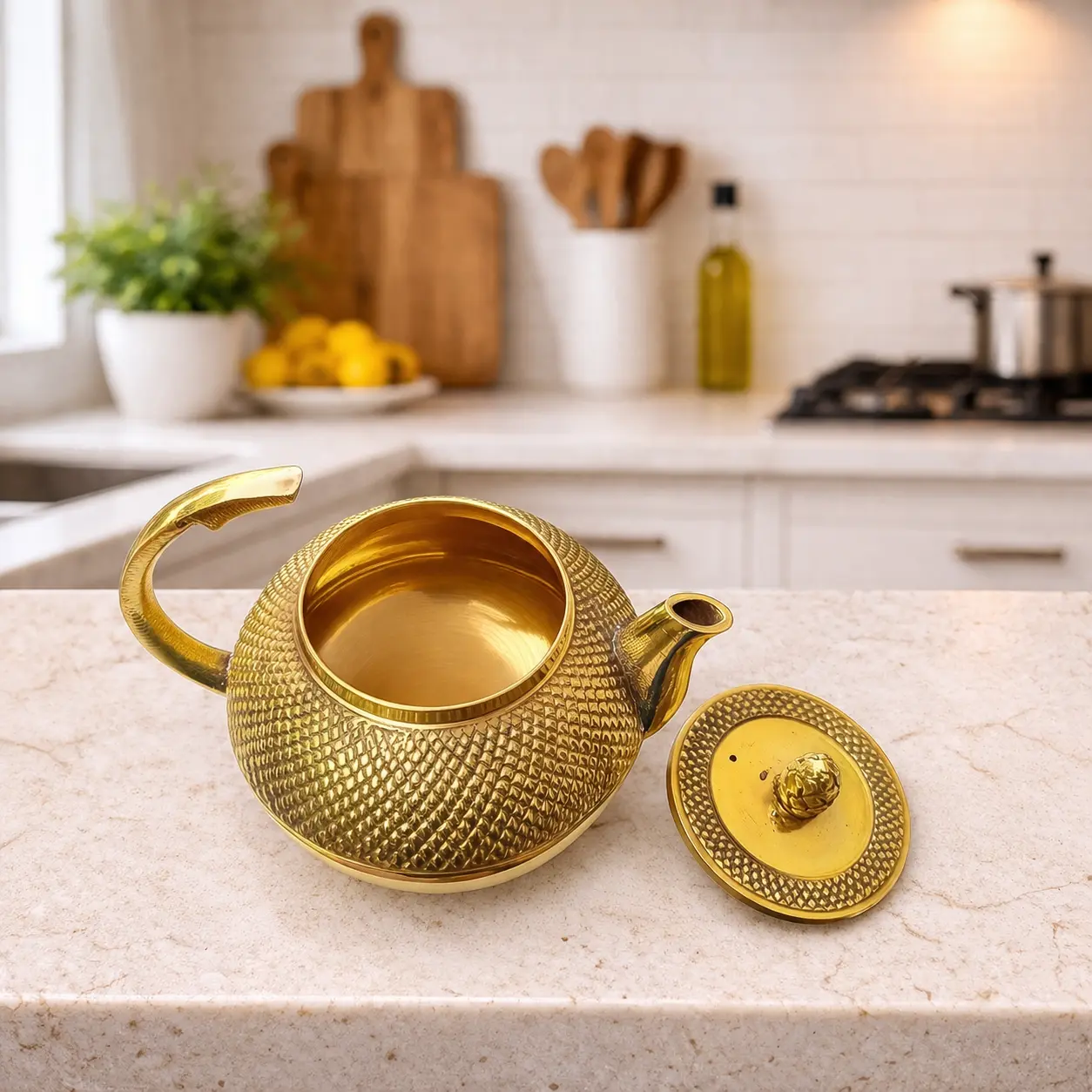 Brass Tea Pot/Kettle - Image 9