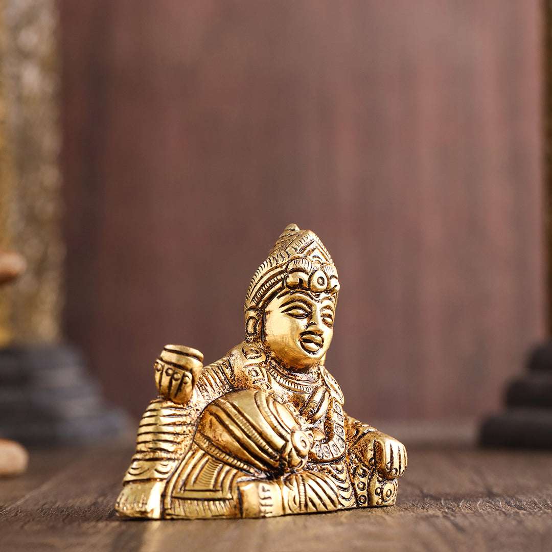 Brass Kuber Maharaj sitting Idol (2.5 Inch) - Image 4