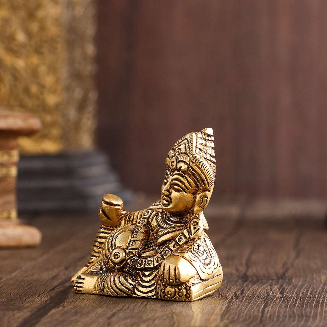 Brass Kuber Maharaj sitting Idol (2.5 Inch) - Image 5