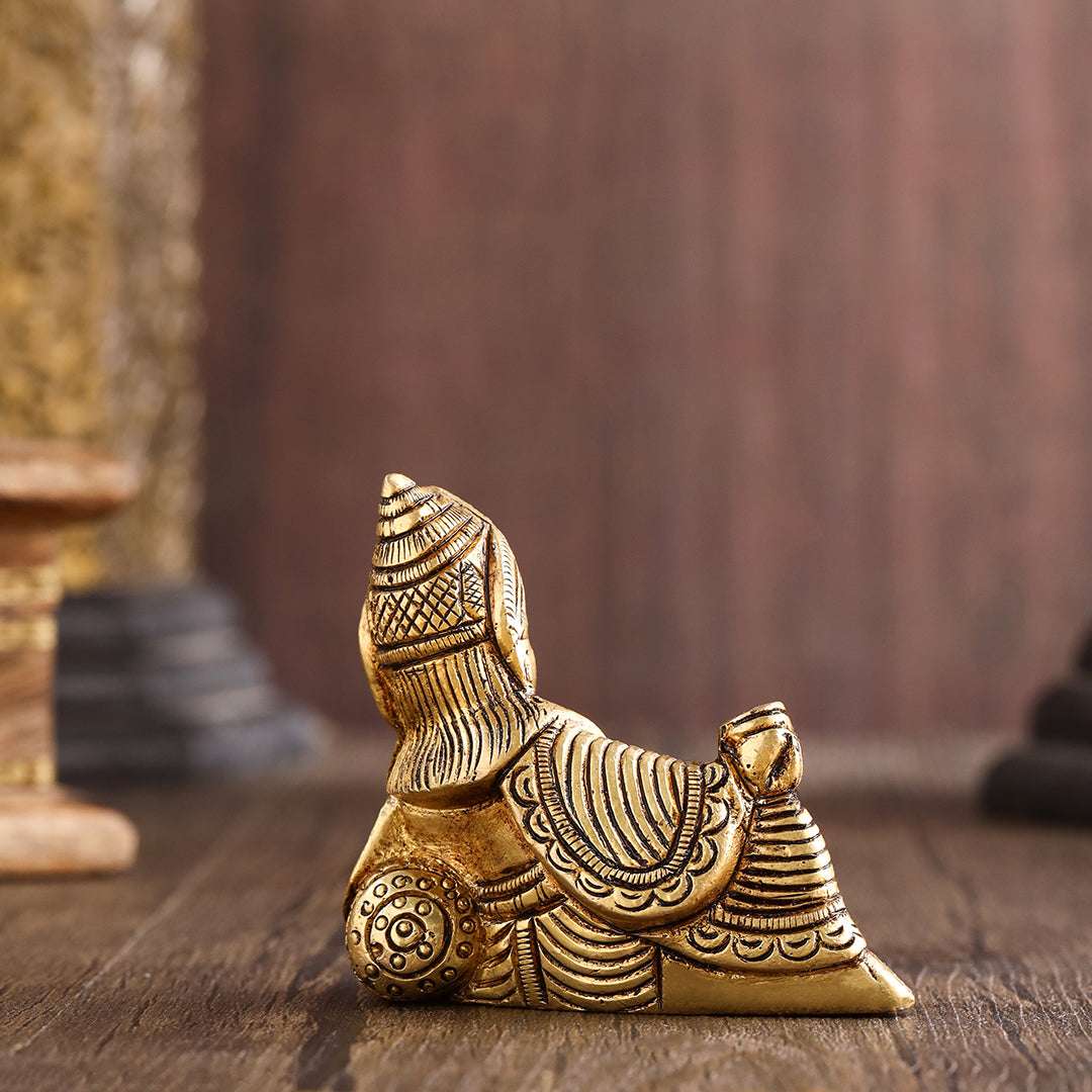 Brass Kuber Maharaj sitting Idol (2.5 Inch) - Image 6