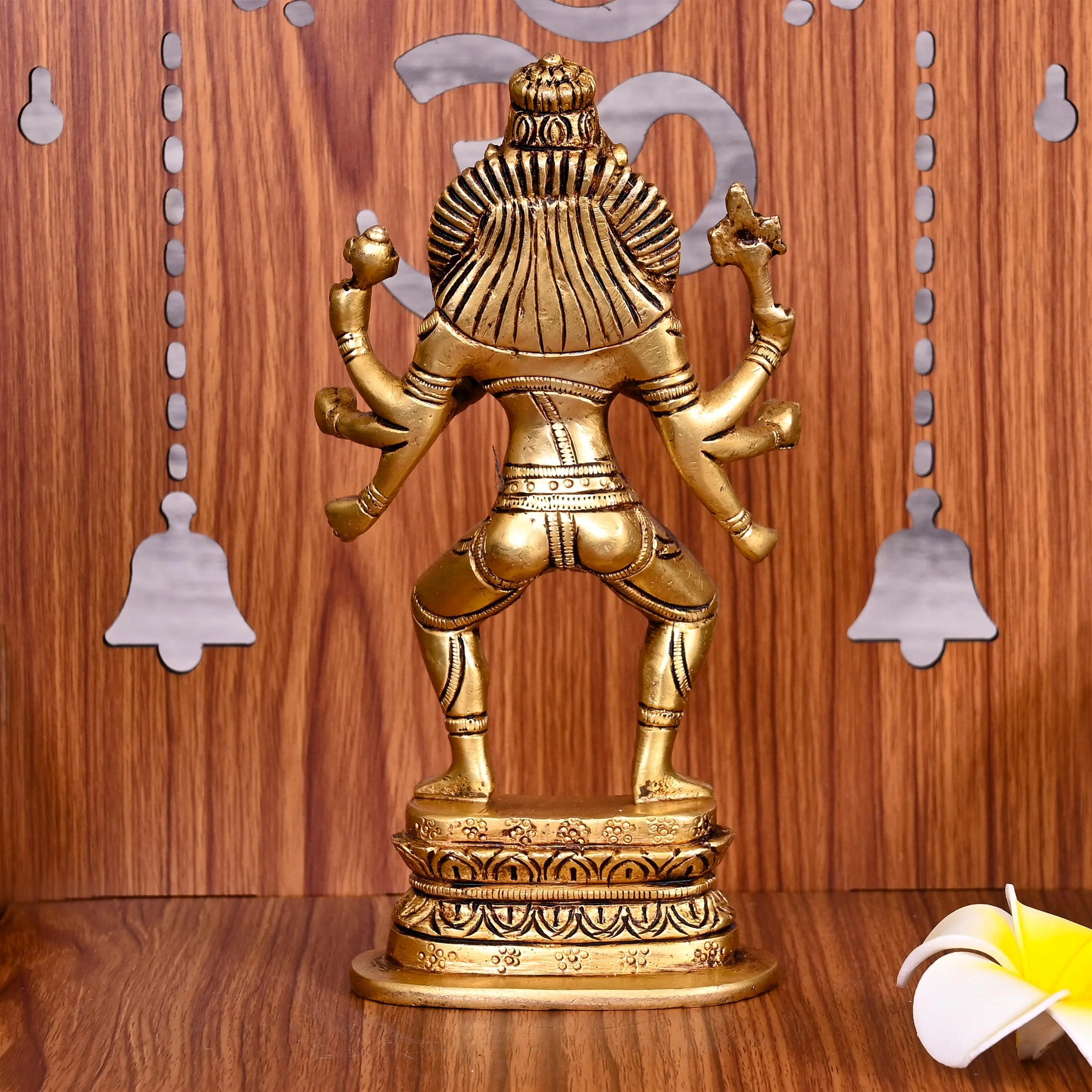 Brass Mayapur Narasimha Avatar Idol (7.5 Inch) - Image 3