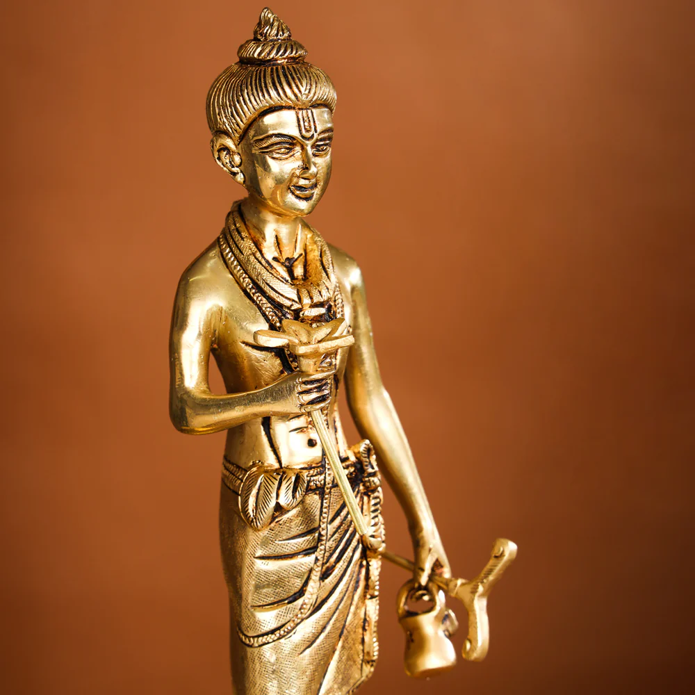 Brass Neelkanth Swami Narayan Idol (12 Inch) - Image 5
