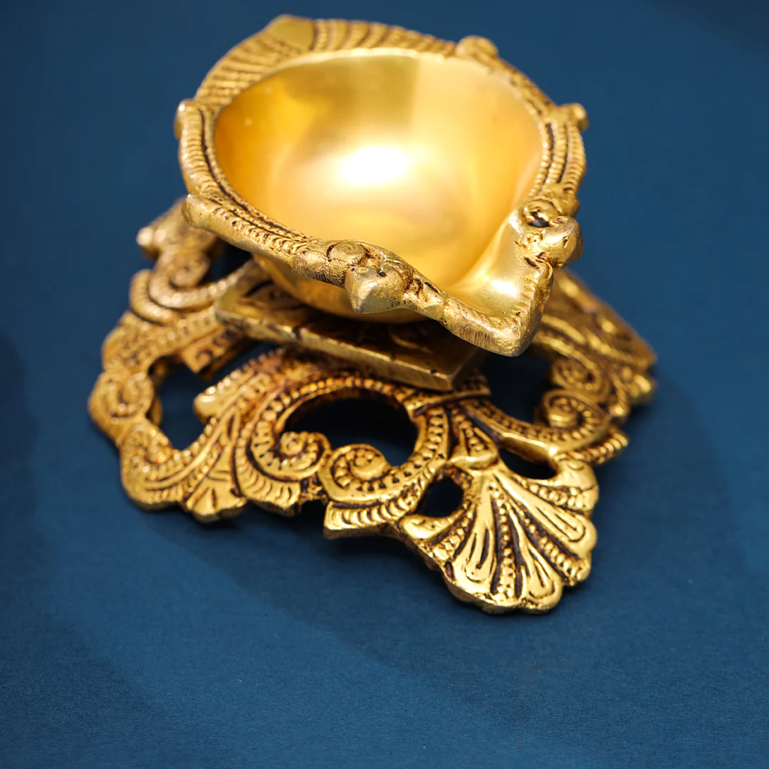 Brass Oil Diya Pair (2.5 Inch) - Image 5