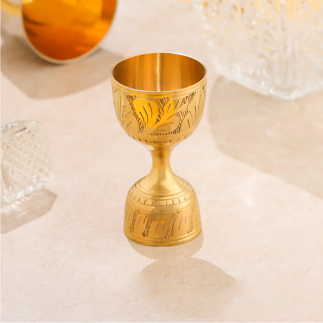 Brass Jigger (Alcohol/Peg Measure) 30/60Ml (4 Inch)