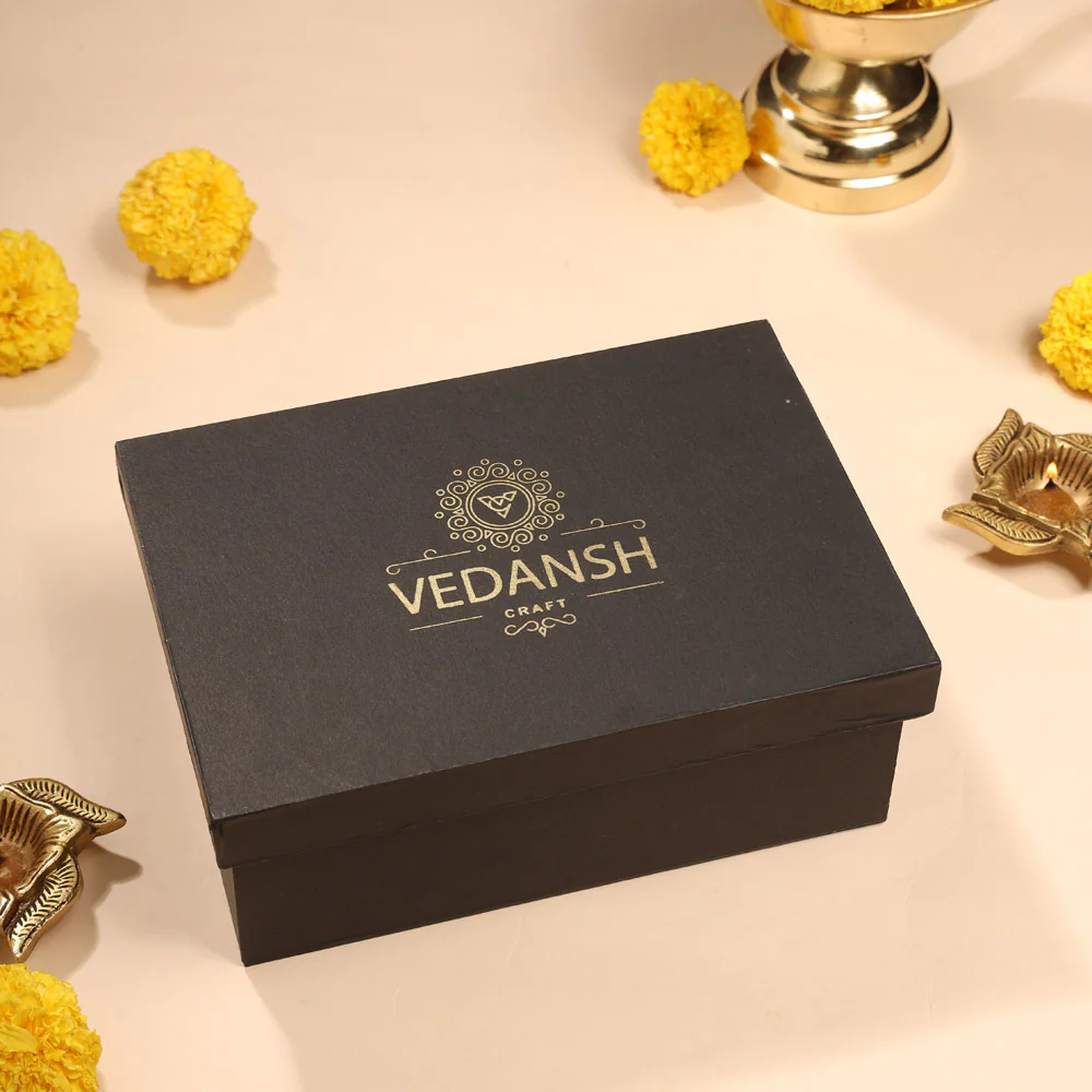Brass Diya & Handbell Pooja Gift Hamper - Image 6