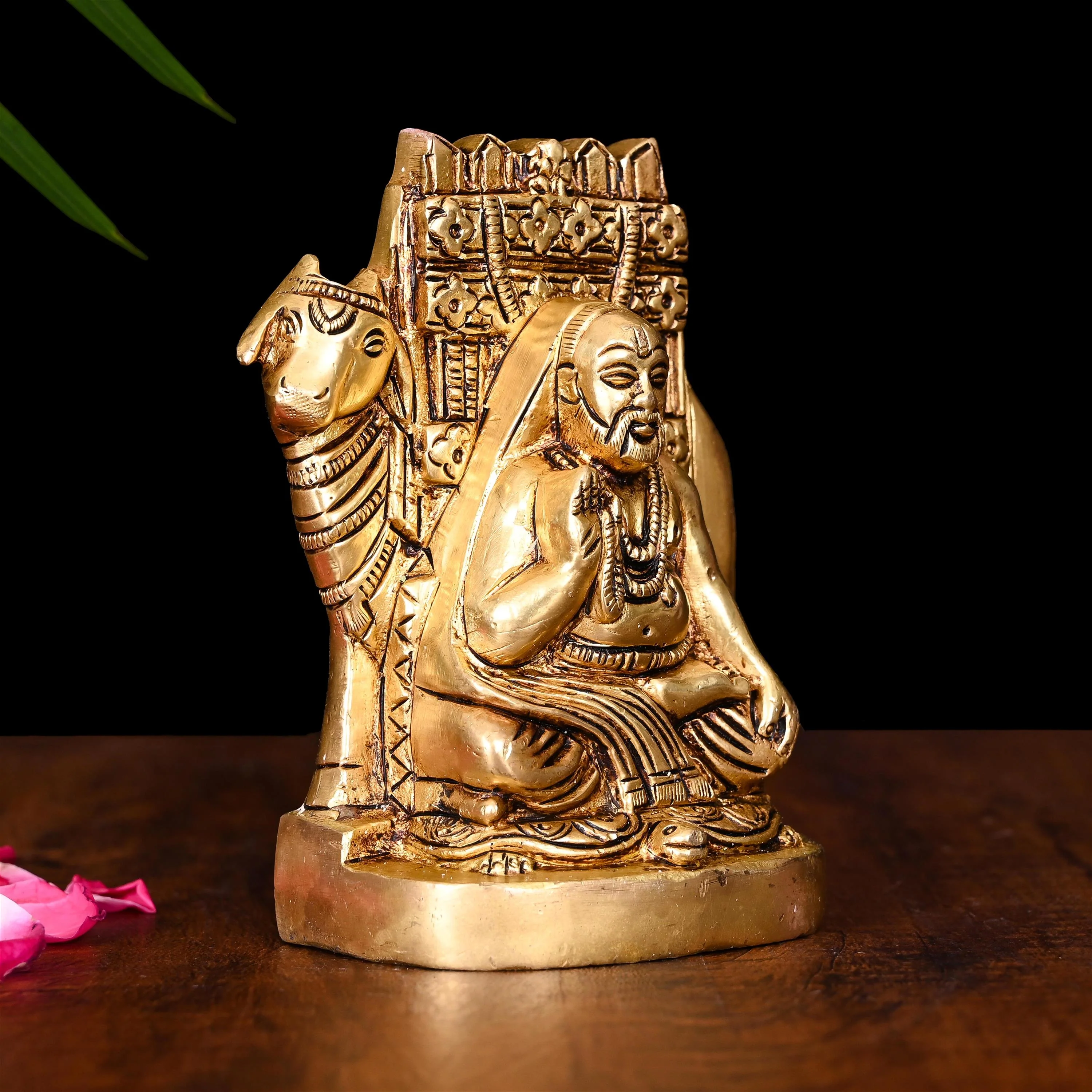 Brass Raghavendra Swamy Idol (6 Inch) - Image 2