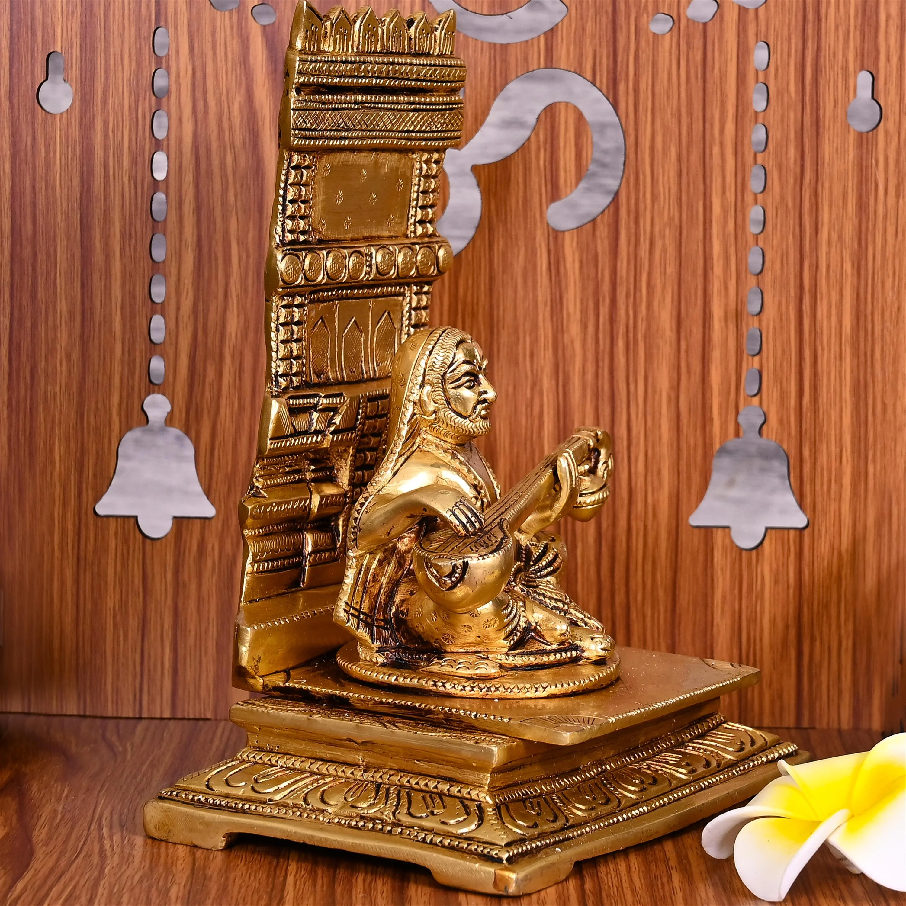 Brass Raghavendra Swamy Idol (7.5 Inch) - Image 3