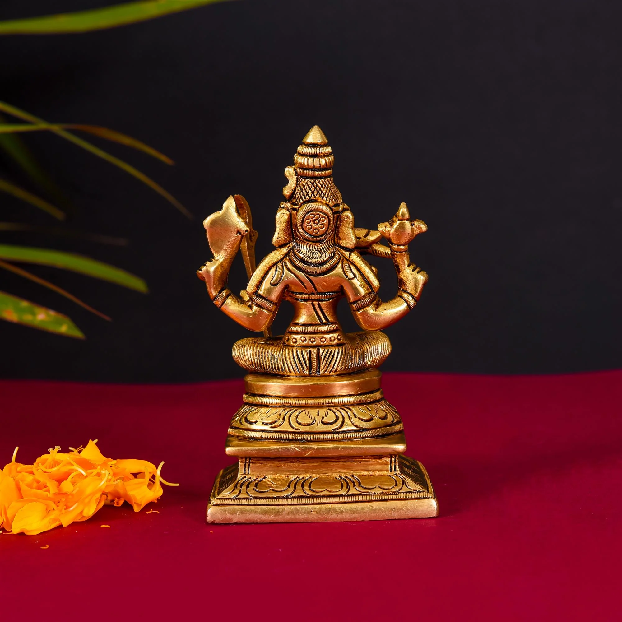 Brass Rajarajeshwari Devi Superfine Idol (4.5 Inch) - Image 3
