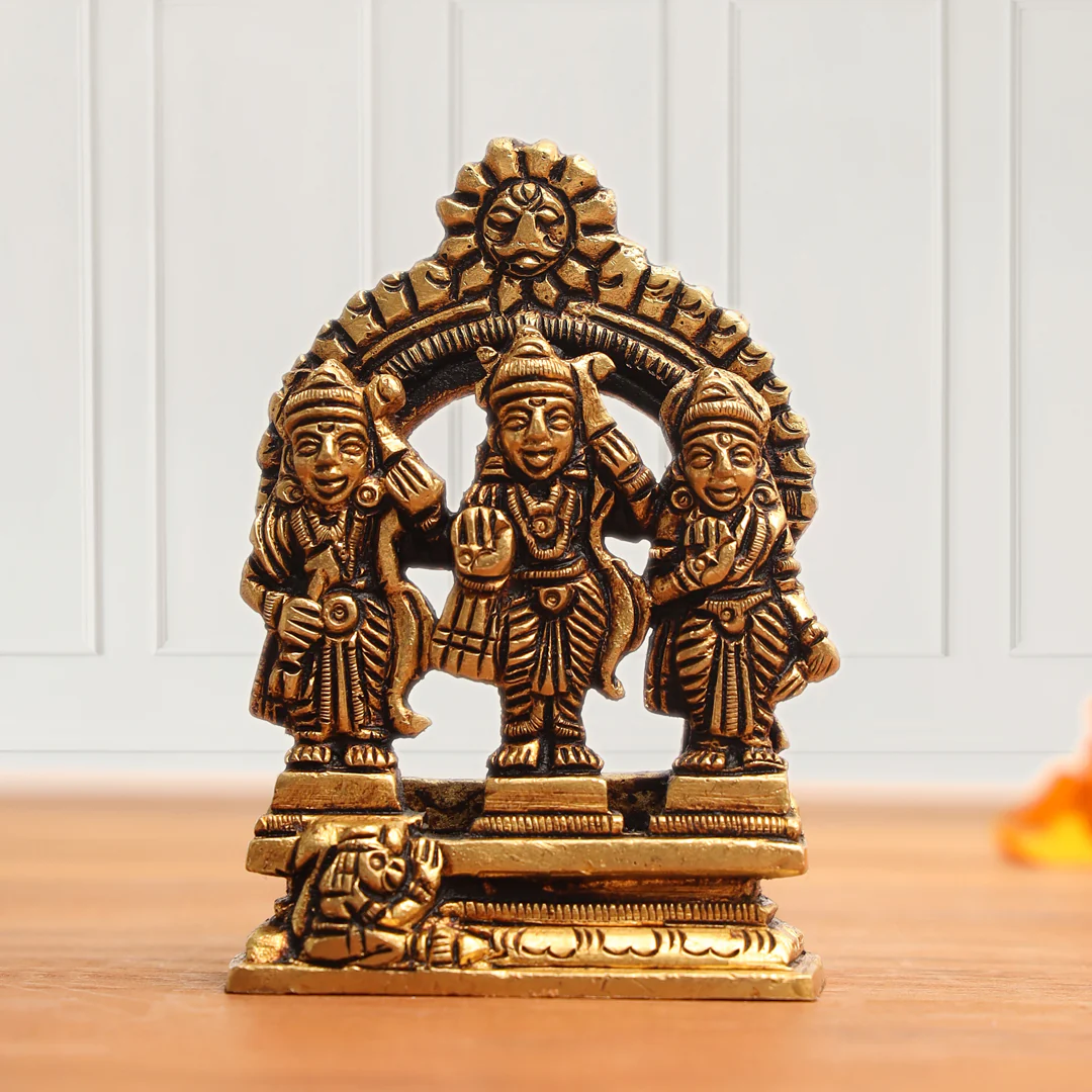 Brass Ram Darbar (3 Inch) - Image 4