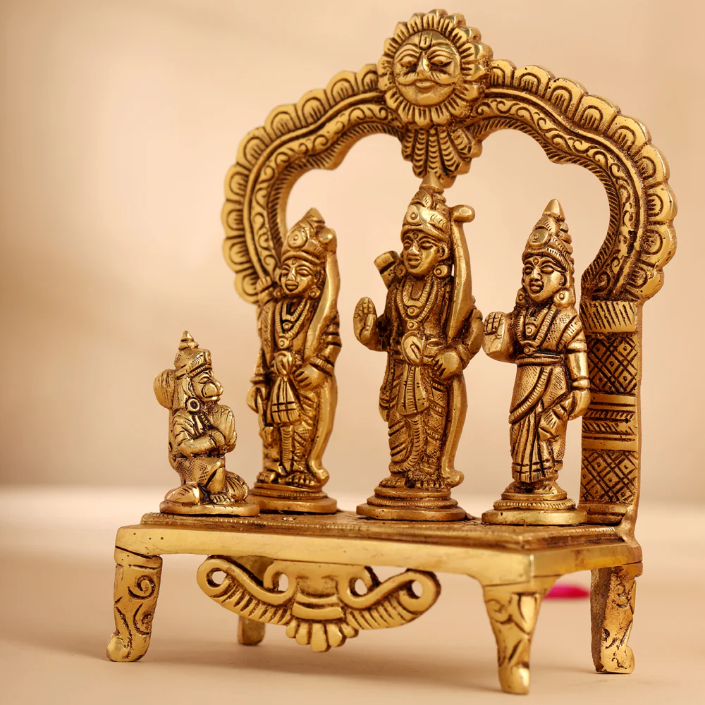 Brass Ram Darbar (6.5 Inch) - Image 2