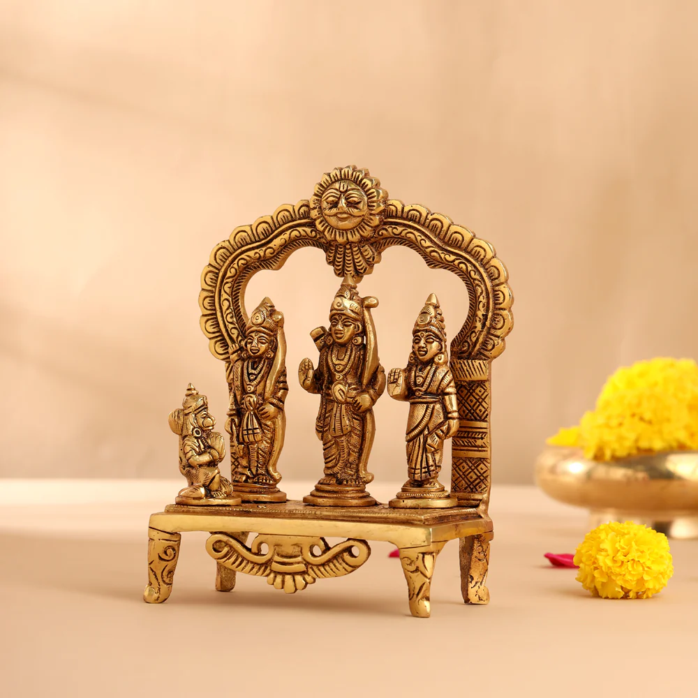 Brass Ram Darbar (6.5 Inch) - Image 4