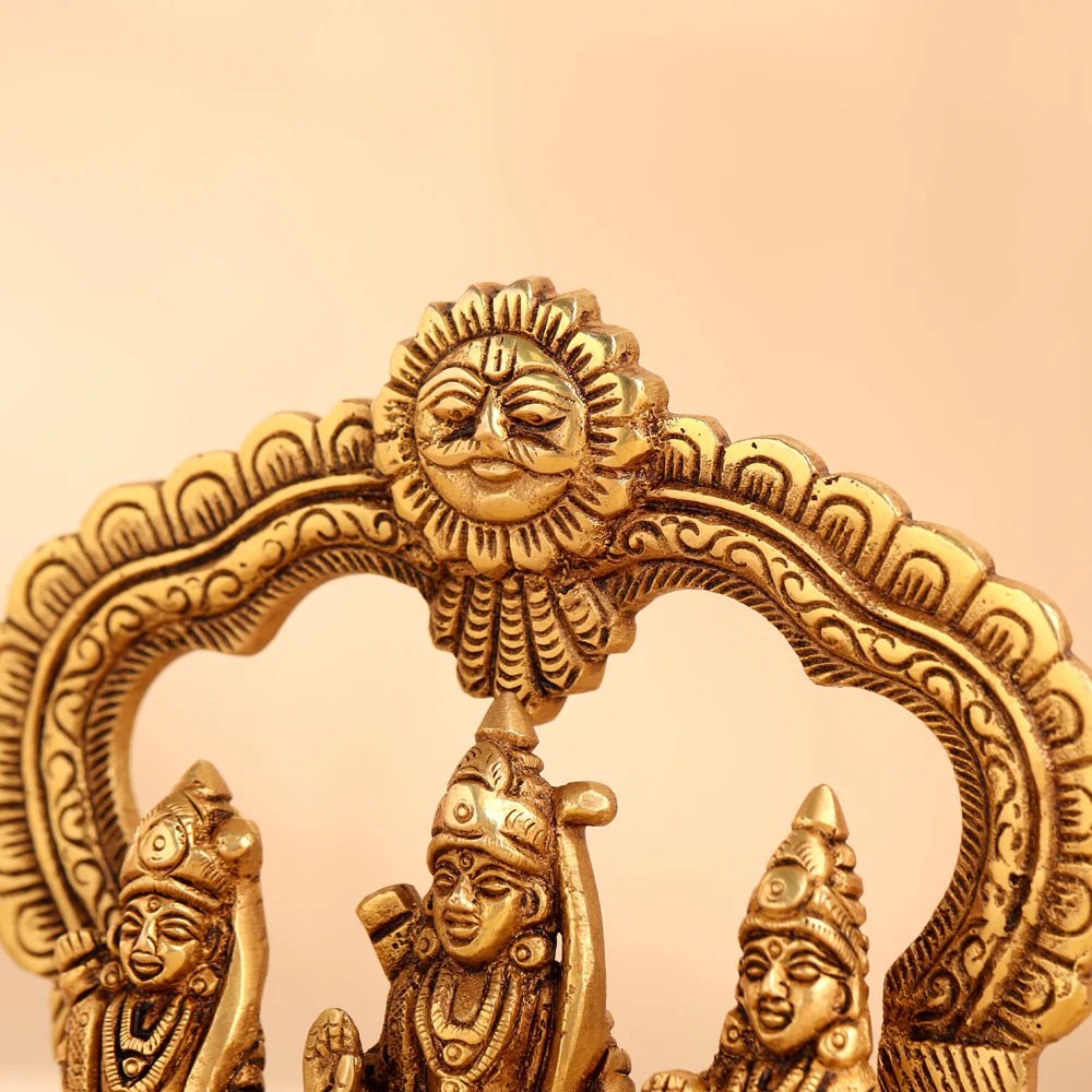 Brass Ram Darbar (6.5 Inch) - Image 6