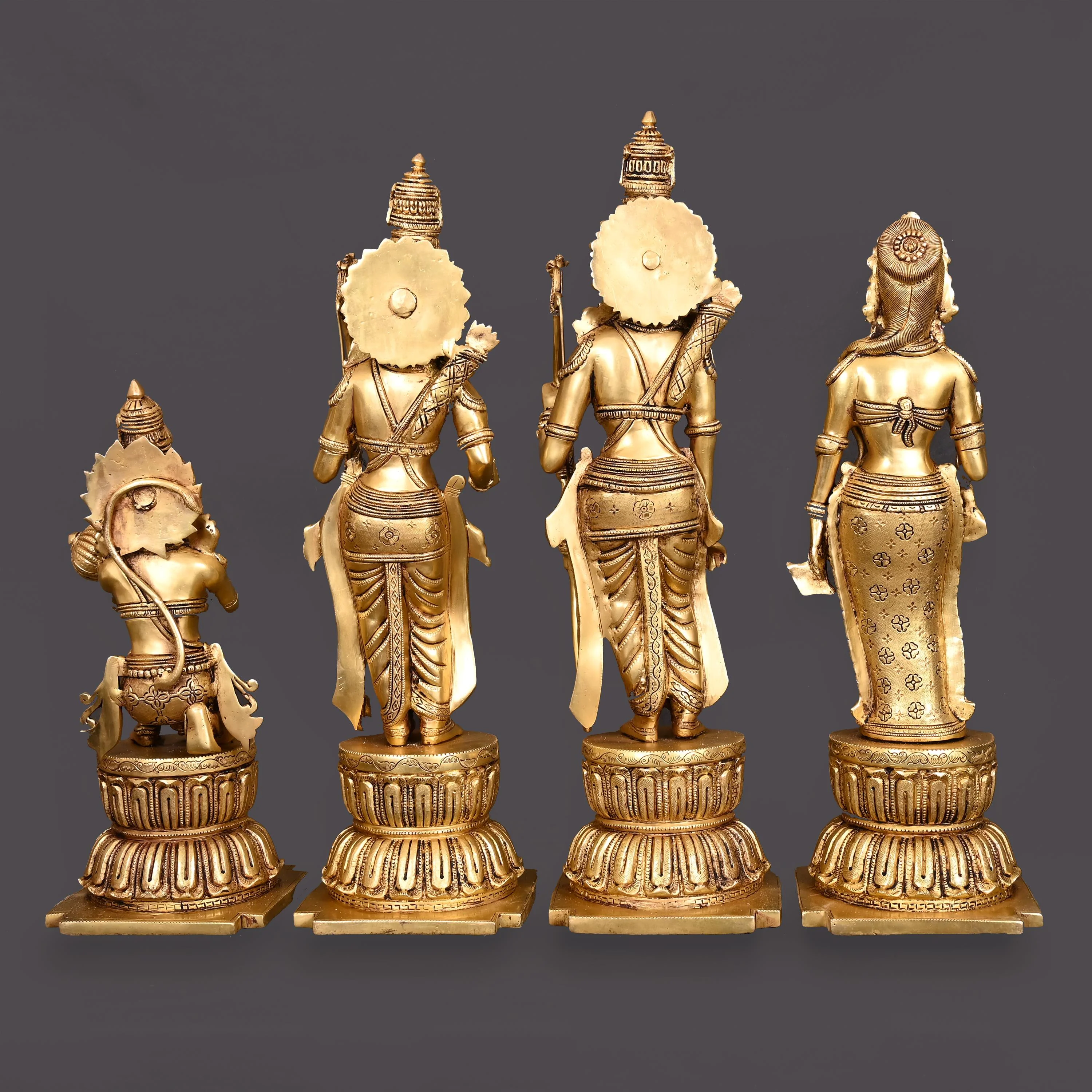 Brass Ram Darbar Statue Set (24.5 Inch) - Image 2